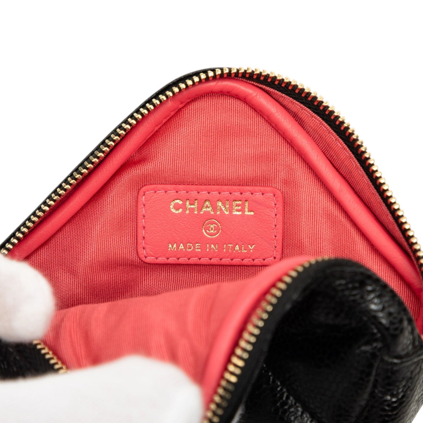 Chanel CC Quilted Caviar Diamond Coin Purse Belt Bag