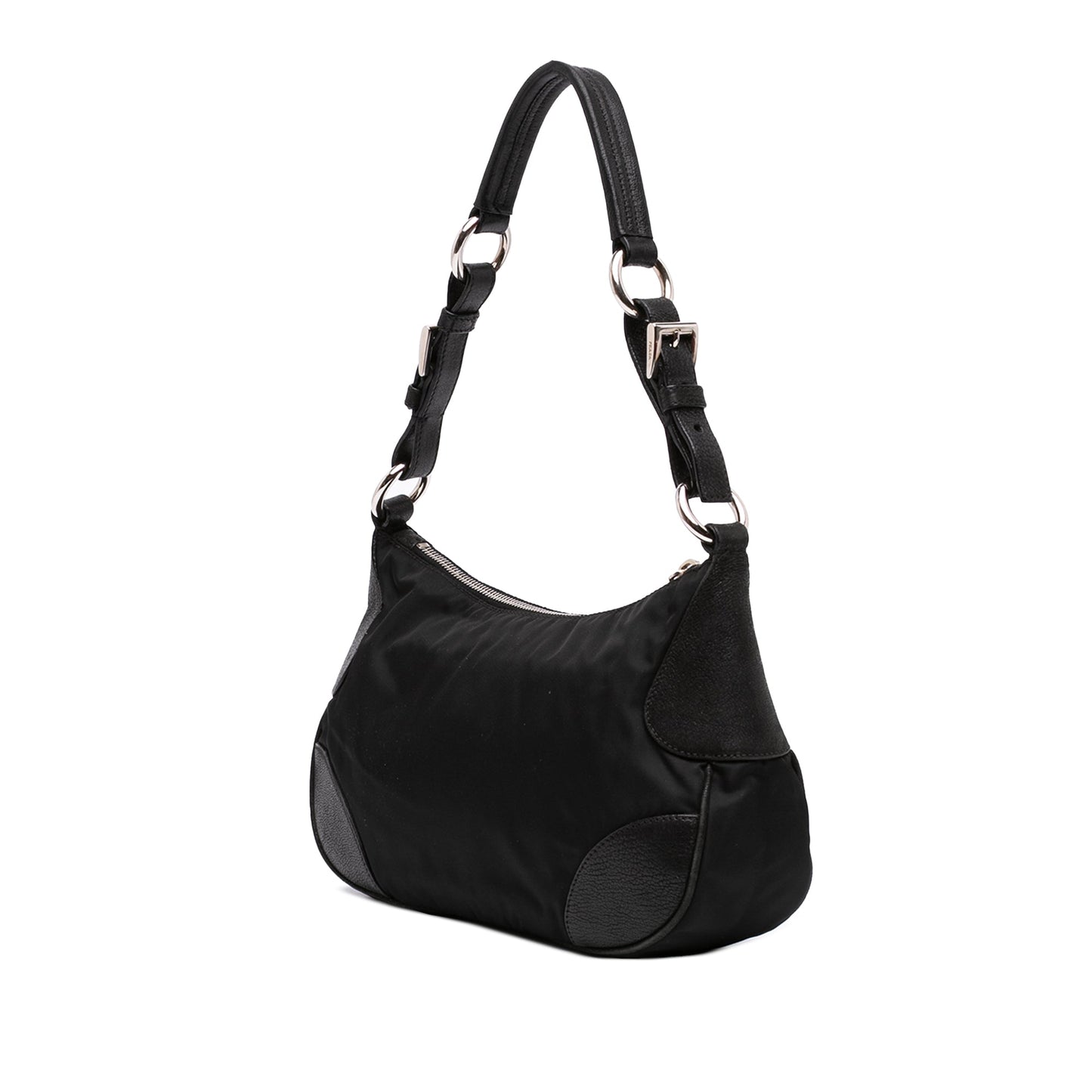 Prada Cervo Antik Trimmed Tessuto Passamaneria Shoulder Bag