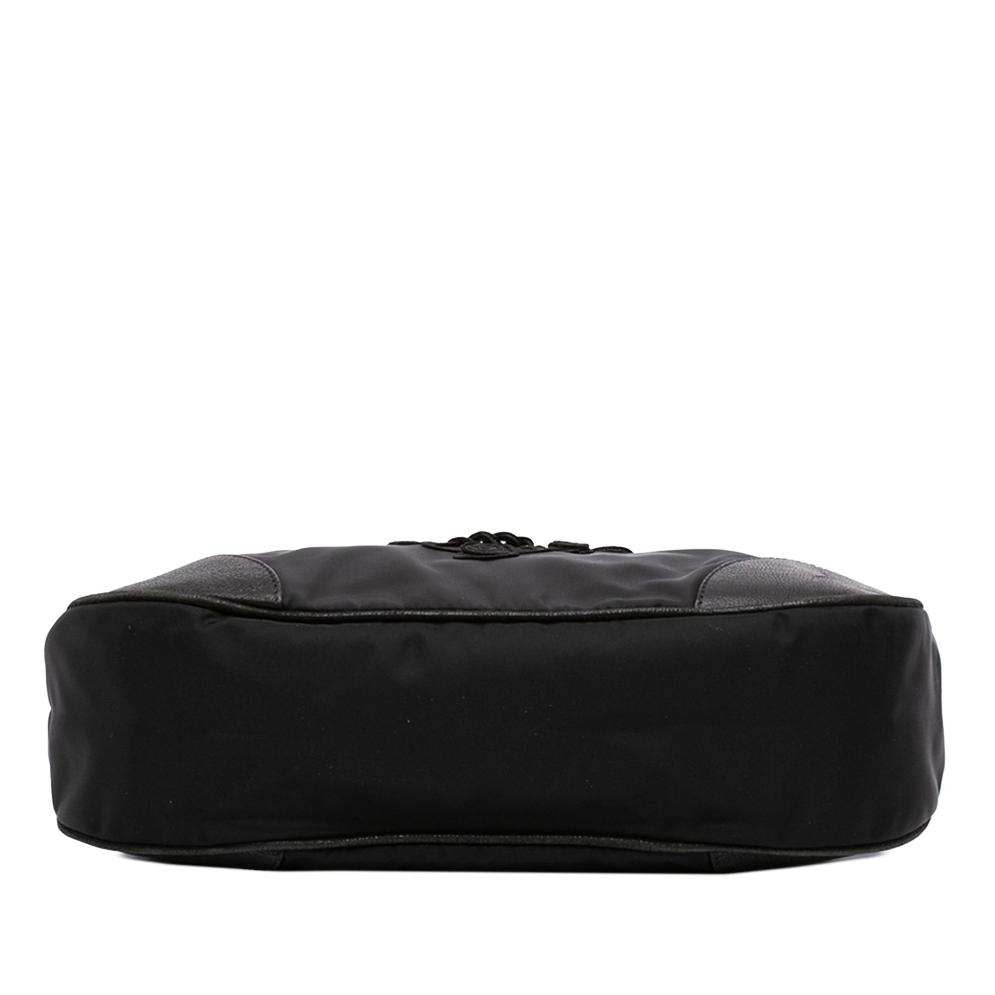 Prada Cervo Antik Trimmed Tessuto Passamaneria Shoulder Bag