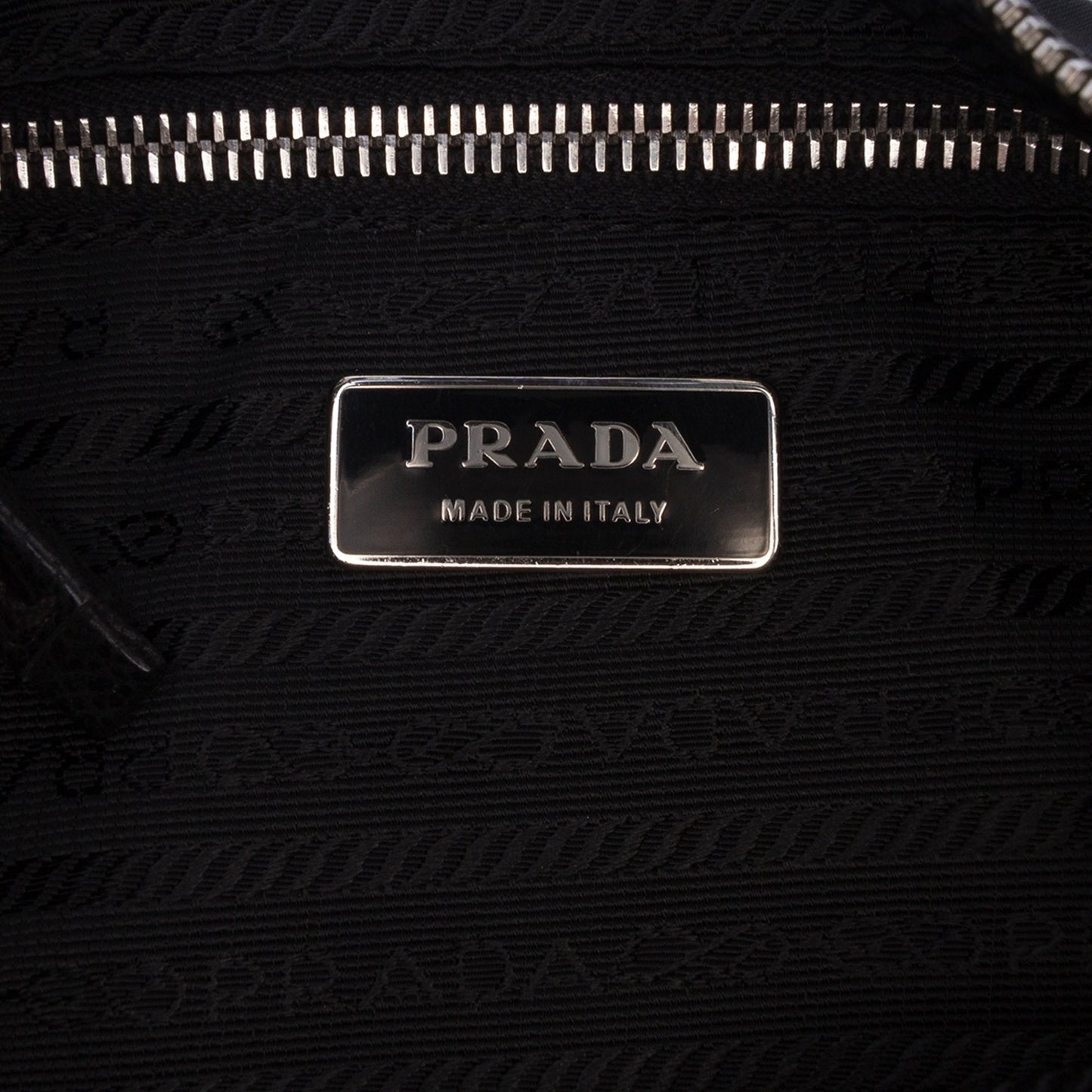 Prada Cervo Antik Trimmed Tessuto Passamaneria Shoulder Bag
