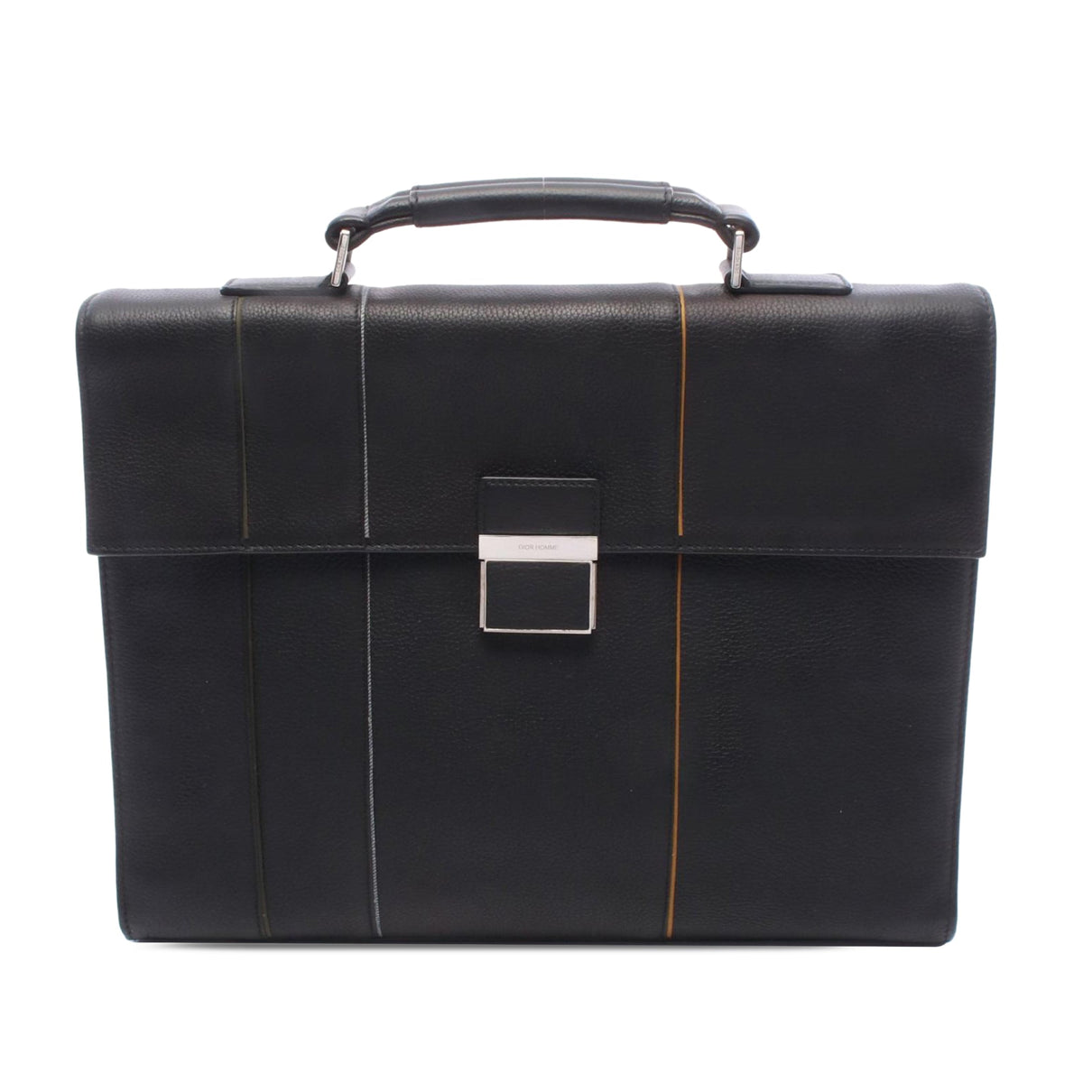 Dior Leather Briefcase — Black