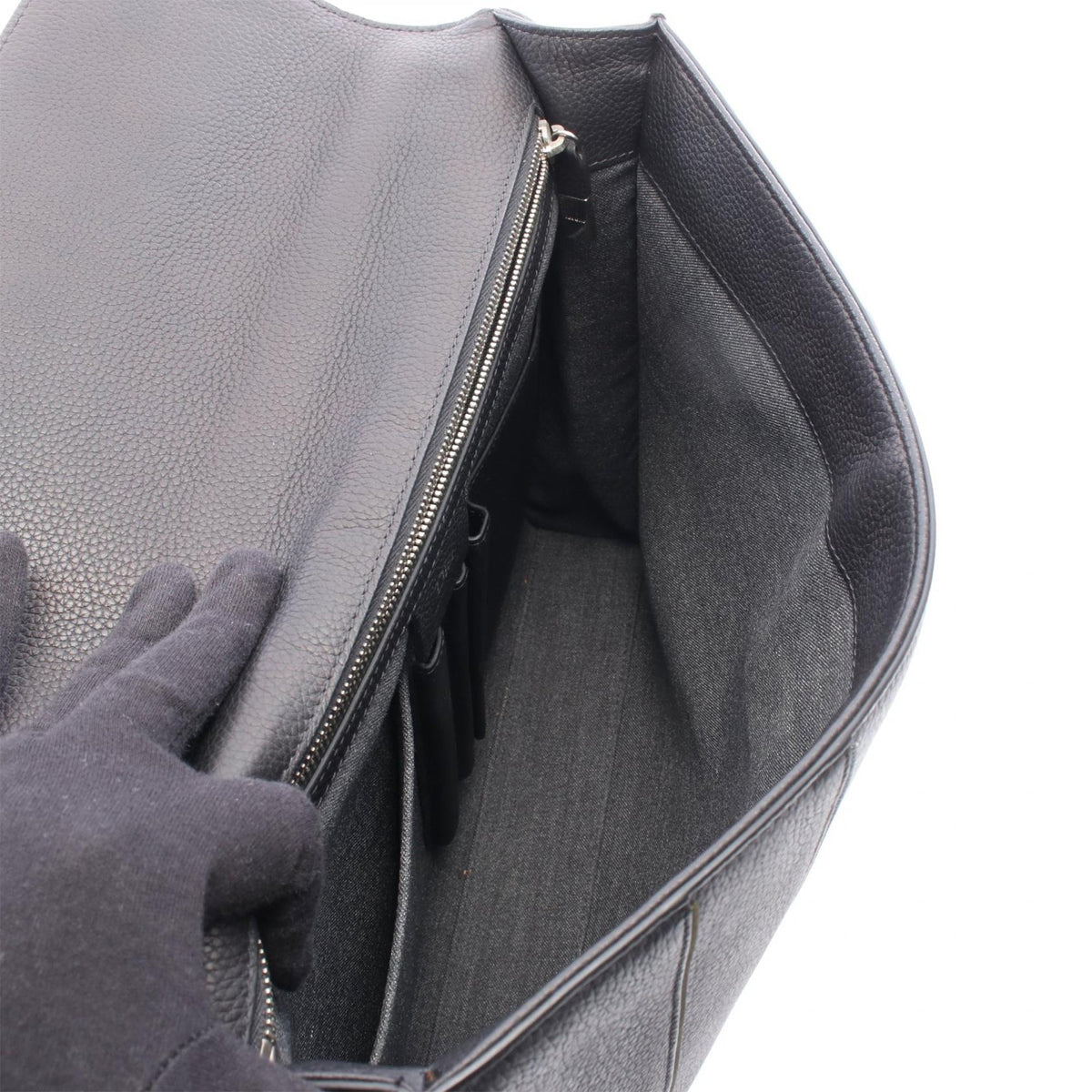 Dior Leather Briefcase — Black
