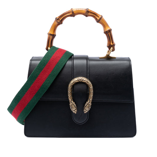 Gucci Medium Calfskin Bamboo Dionysus Web Satchel