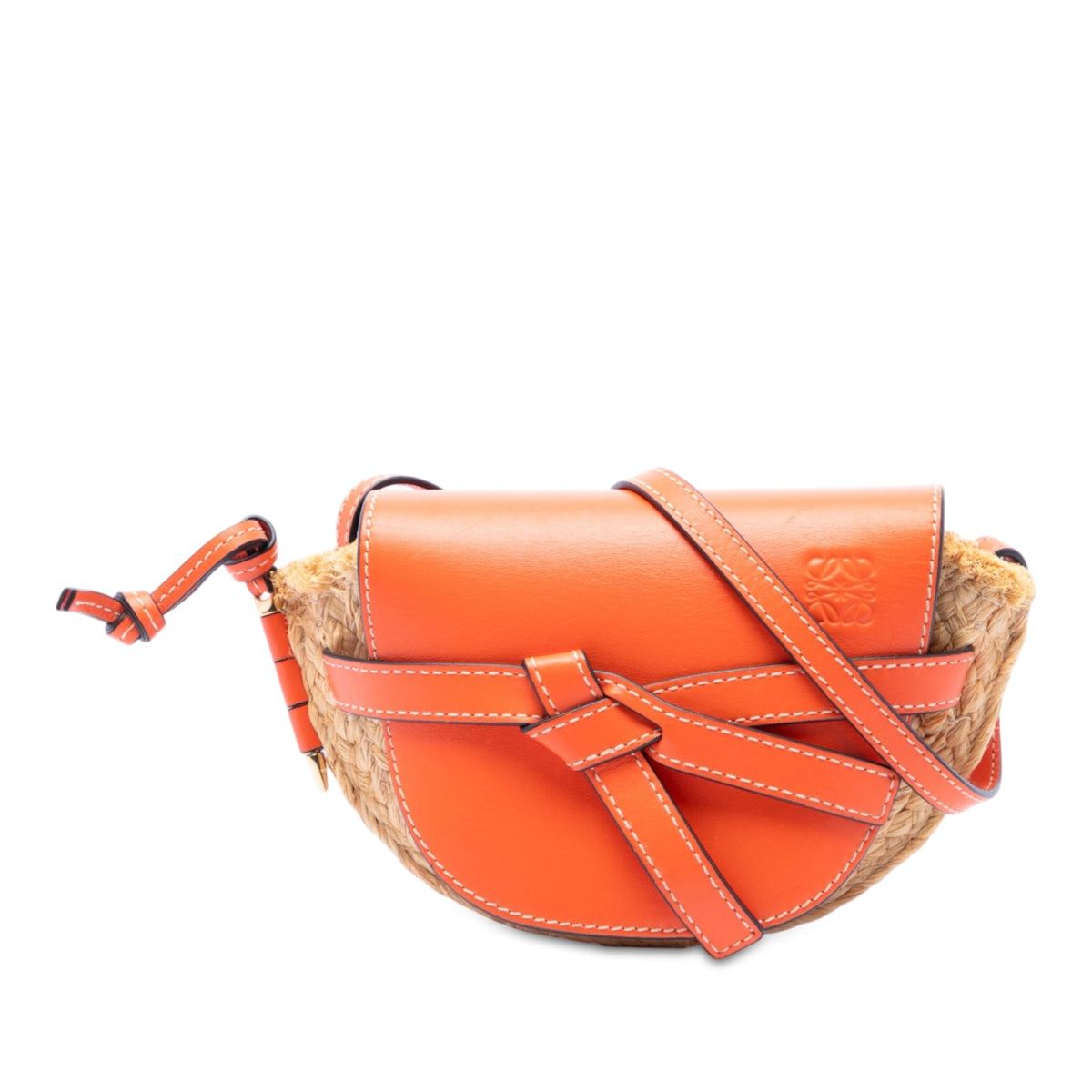 LOEWE Mini Raffia Gate Crossbody