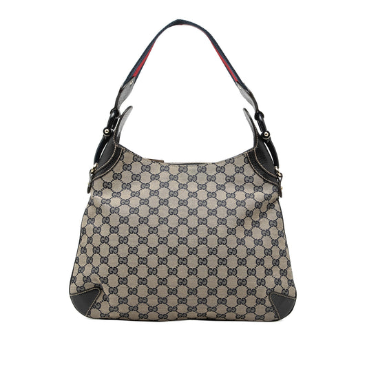GG Canvas Web Horsebit Creole Hobo