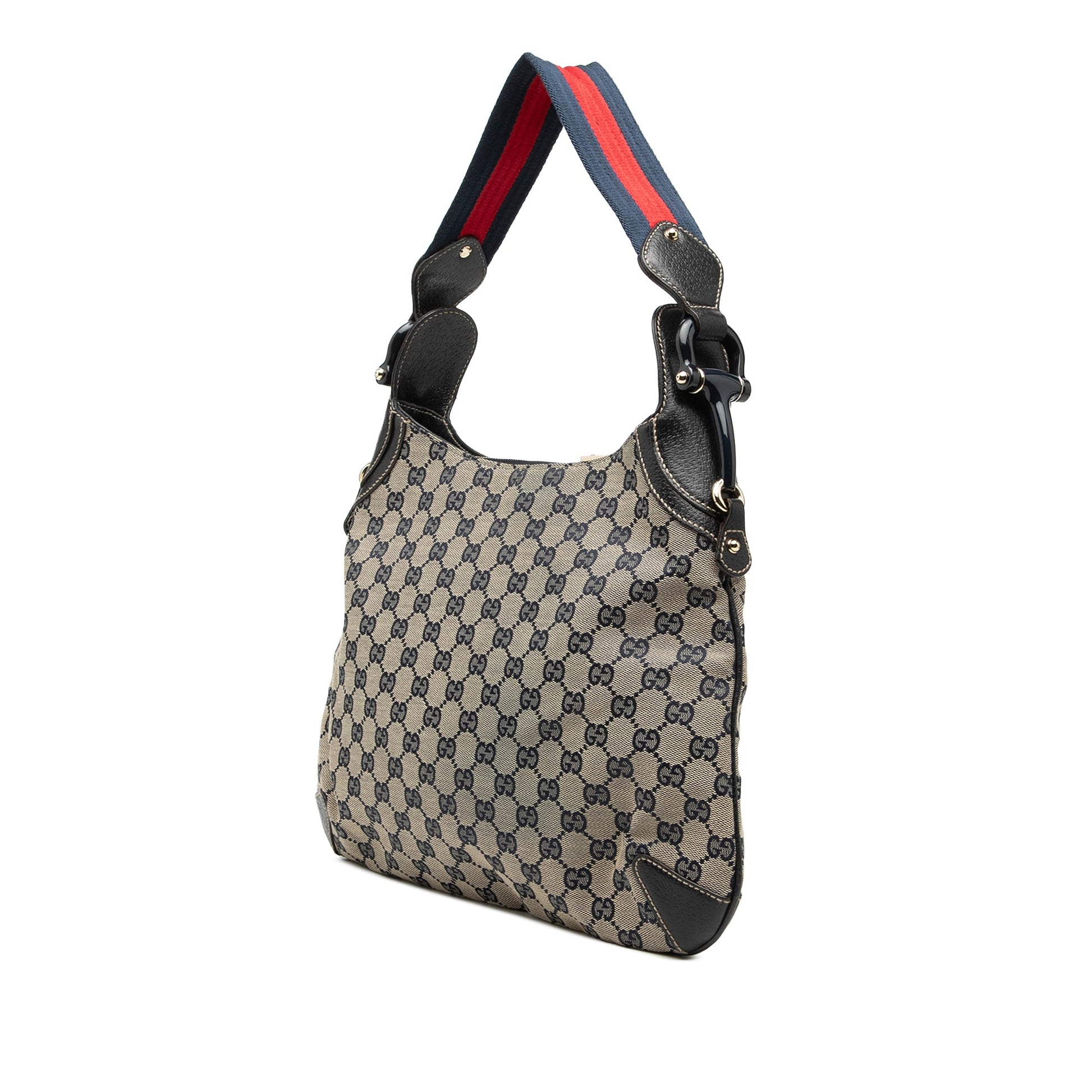 GG Canvas Web Horsebit Creole Hobo
