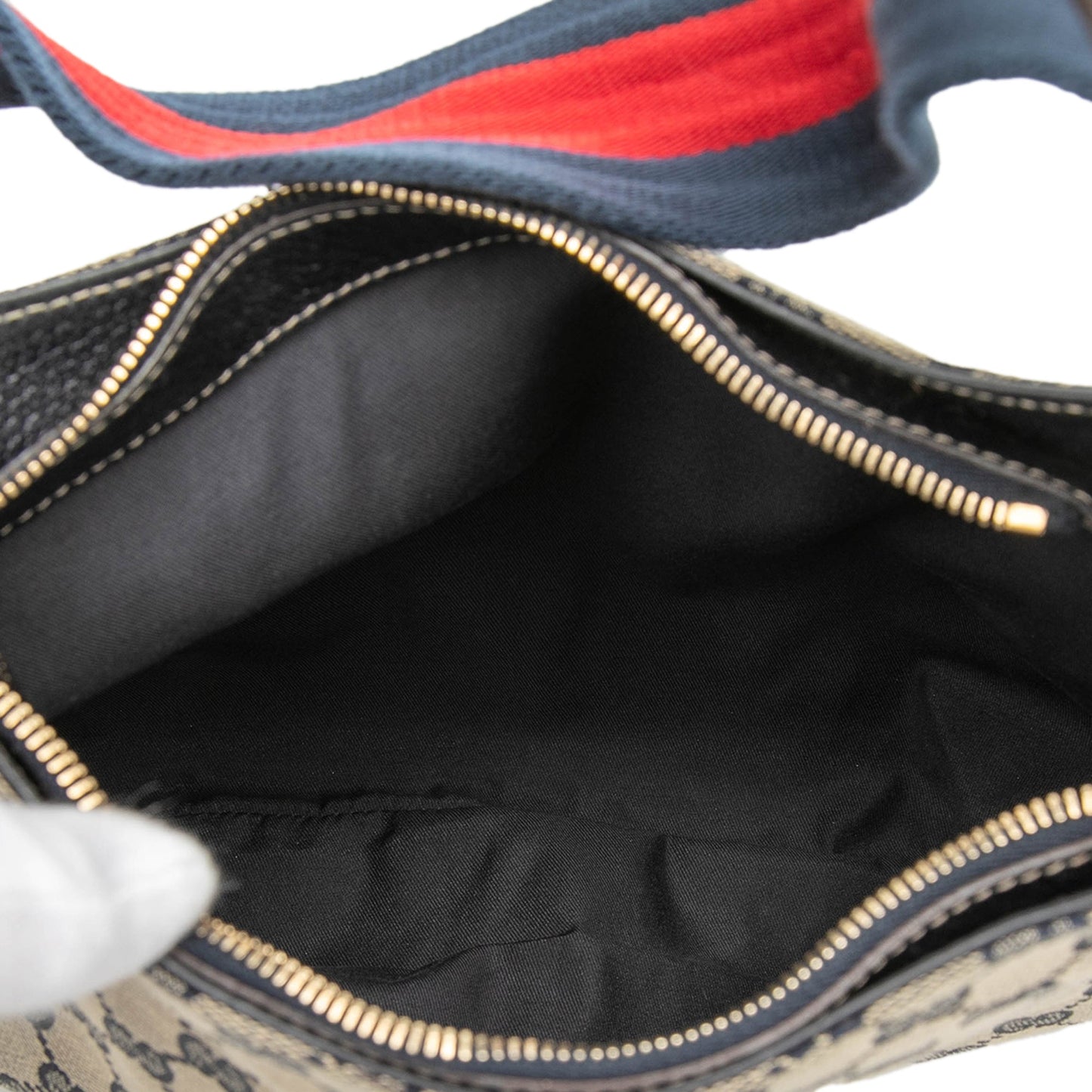 GG Canvas Web Horsebit Creole Hobo
