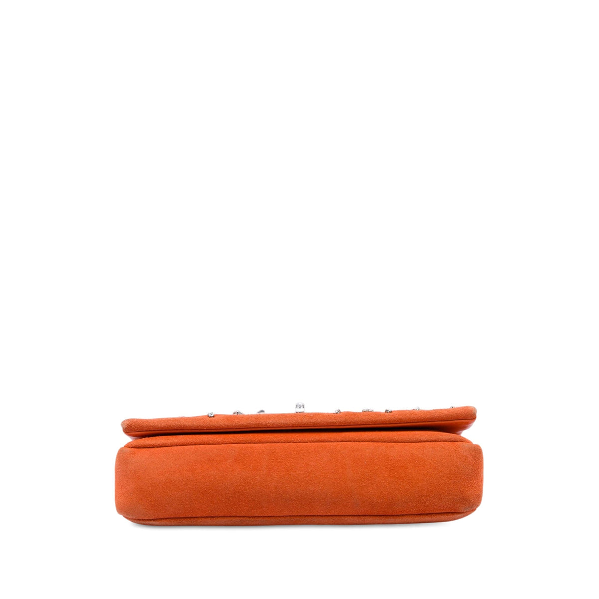 Miu Miu Crystal Embellished Suede Satchel