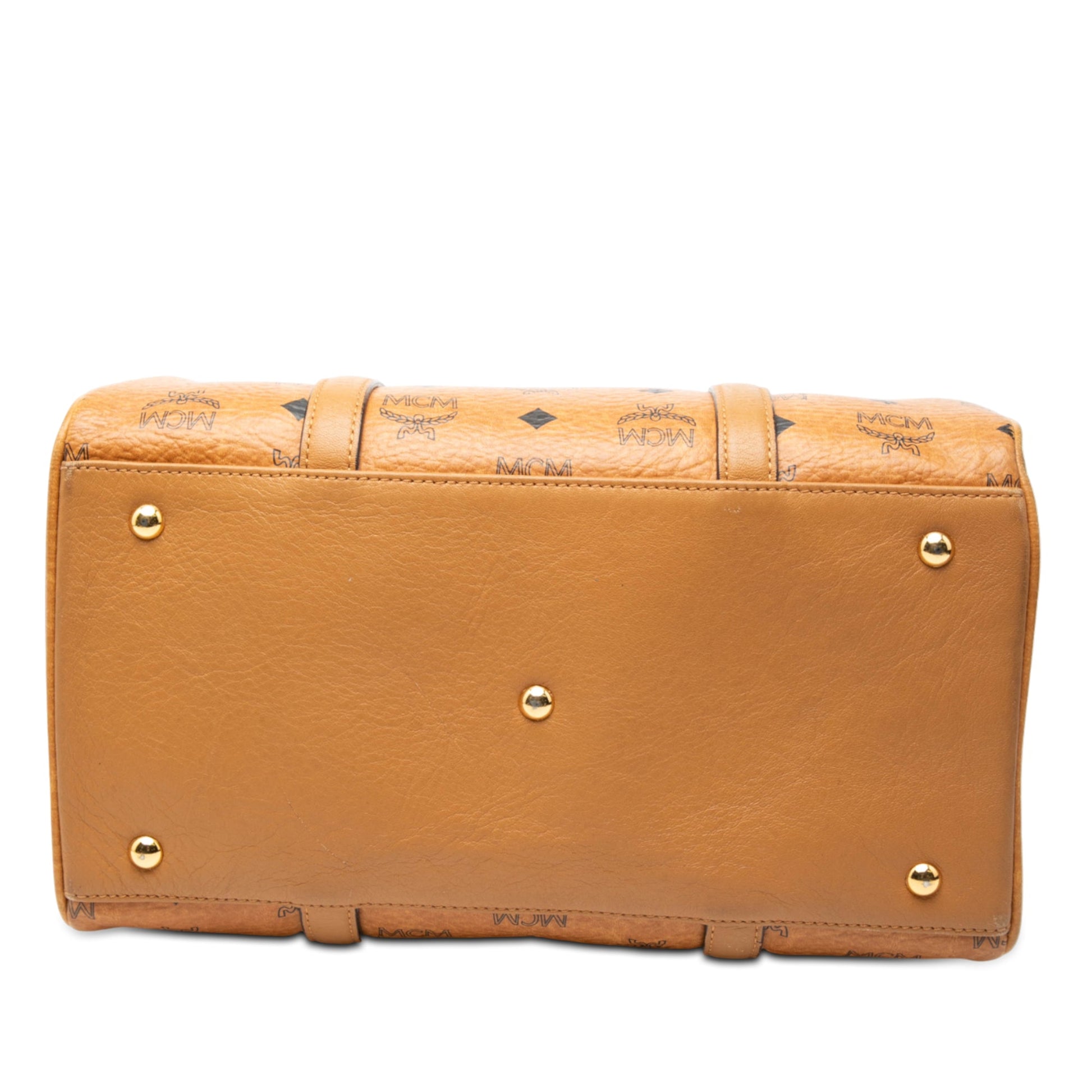 MCM Visetos Coated Canvas Satchel