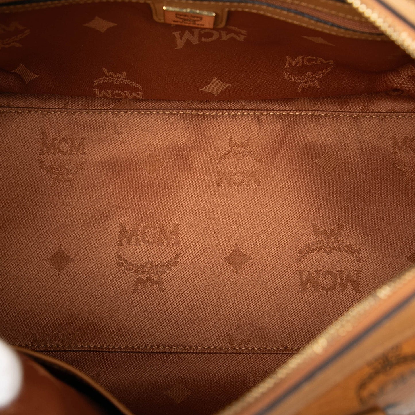 MCM Visetos Coated Canvas Satchel