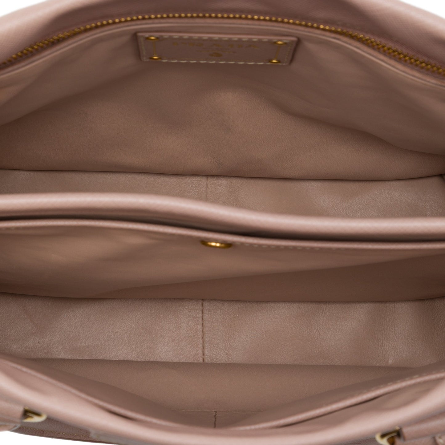 Prada Saffiano Lucido Top Handle Frame Tote