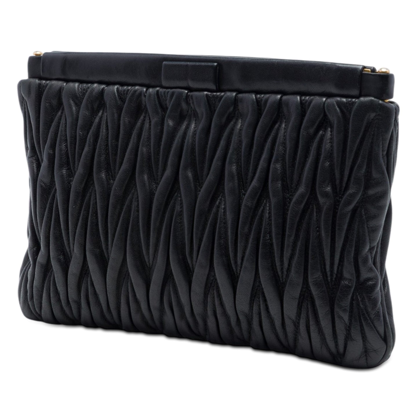 Miu Miu Matelasse Nappa Frame Clutch