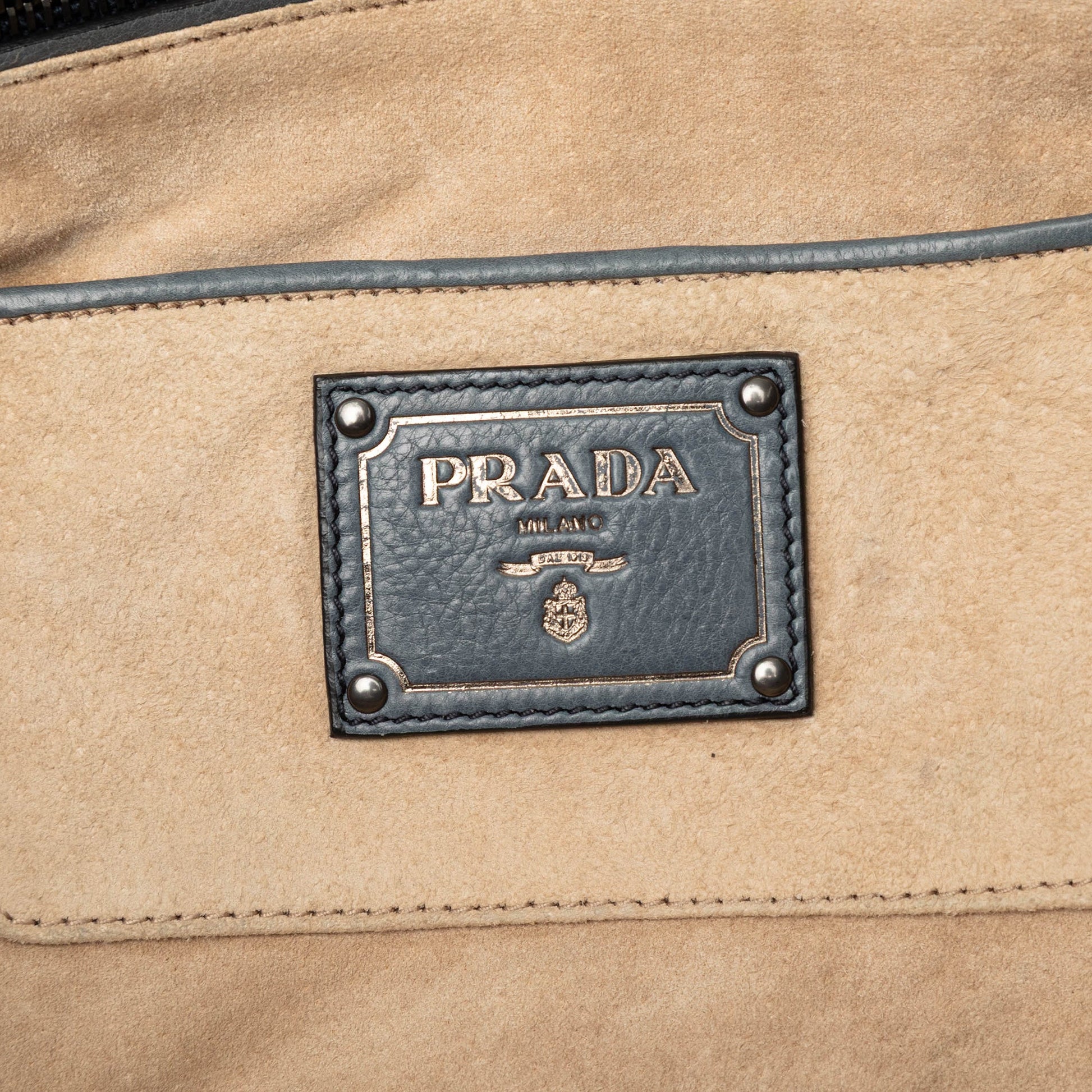 Prada Glace Calf Open Convertible Tote