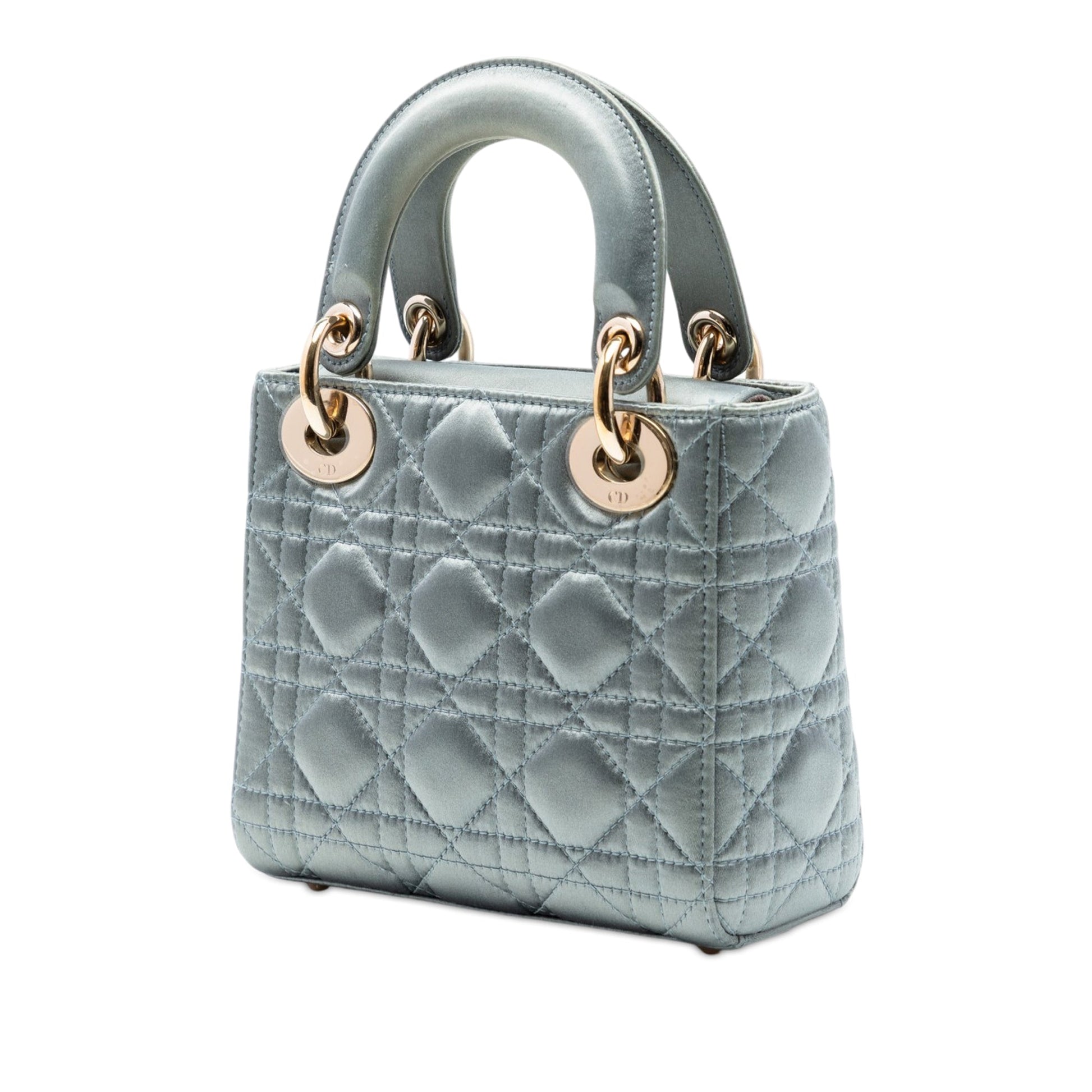 Dior Mini Satin Cannage Swarovski Crystal Lady Dior