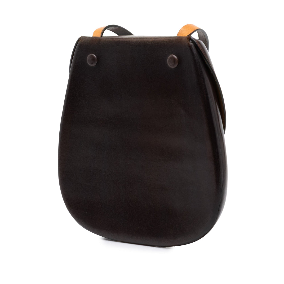 Lemaire Leather Cartridge Crossbody — Brown