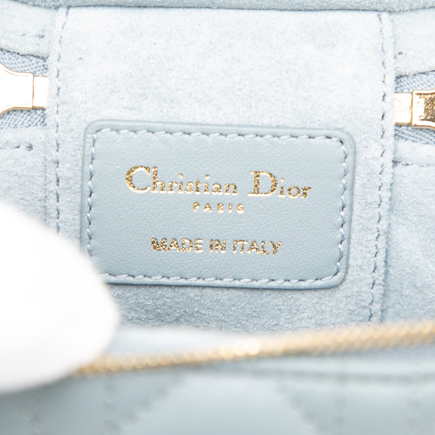 Dior Micro Lambskin Cannage Lady Dior Vanity Case