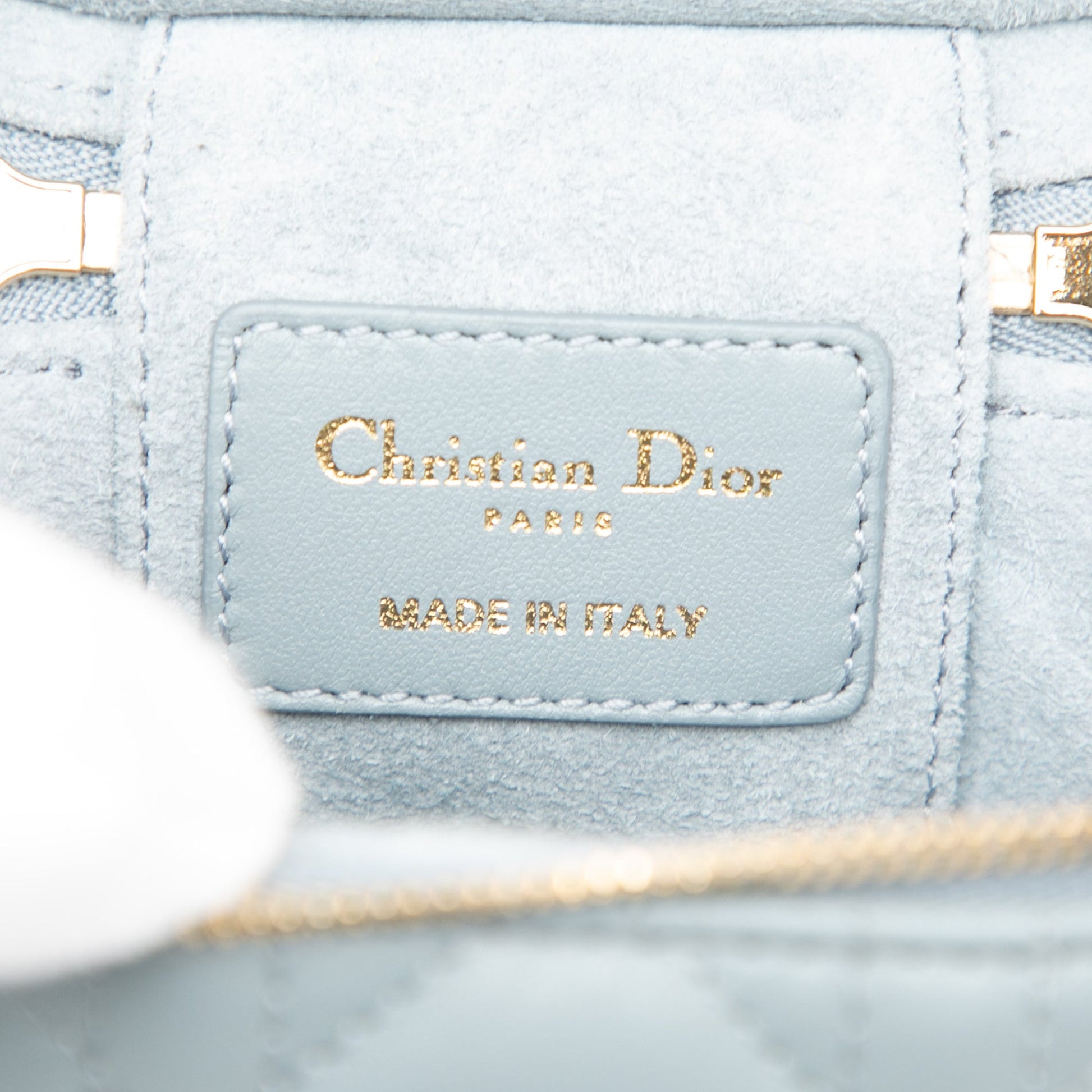 Dior Micro Lambskin Cannage Lady Dior Vanity Case