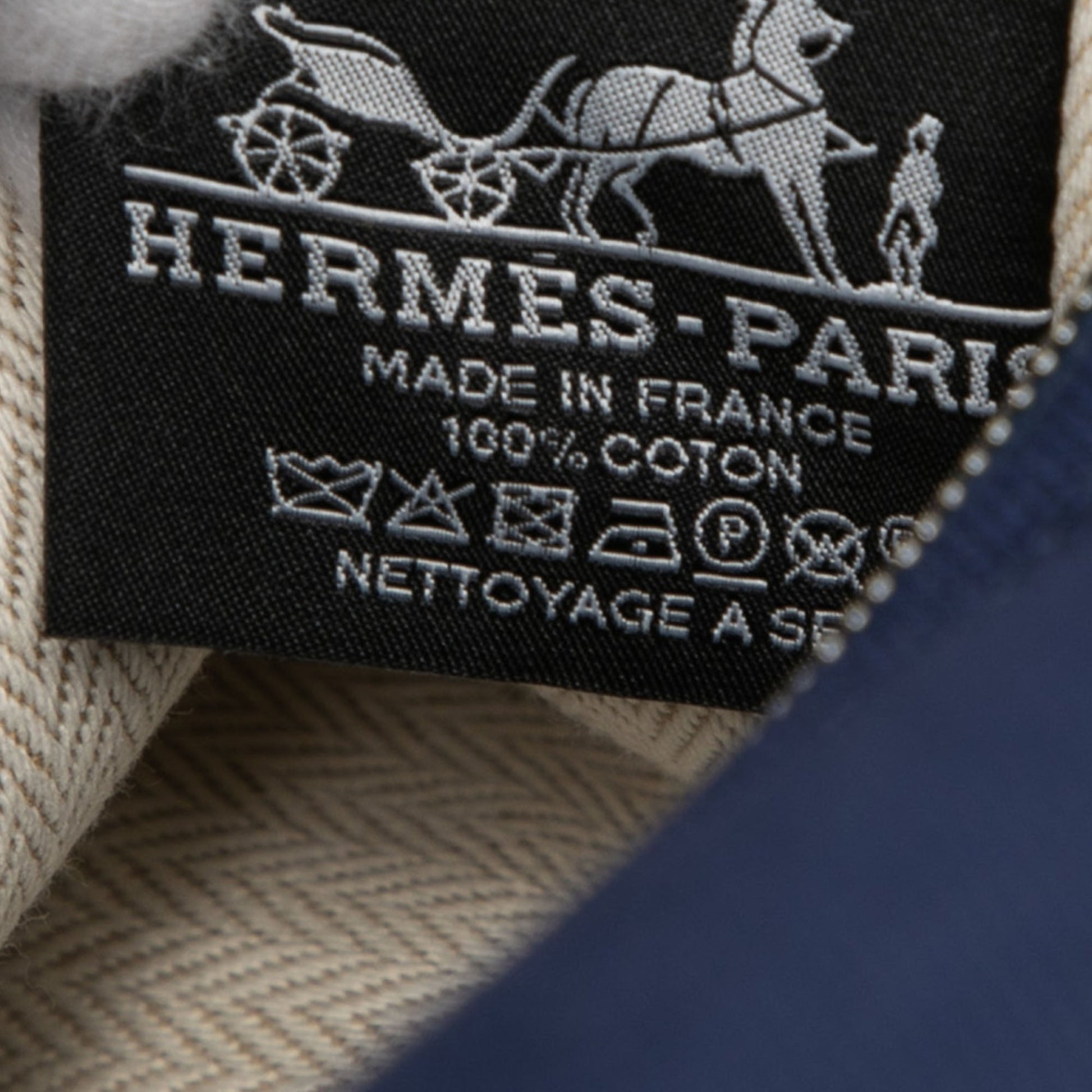 Hermès Large Toile Bride A Brac H Pavillon Case