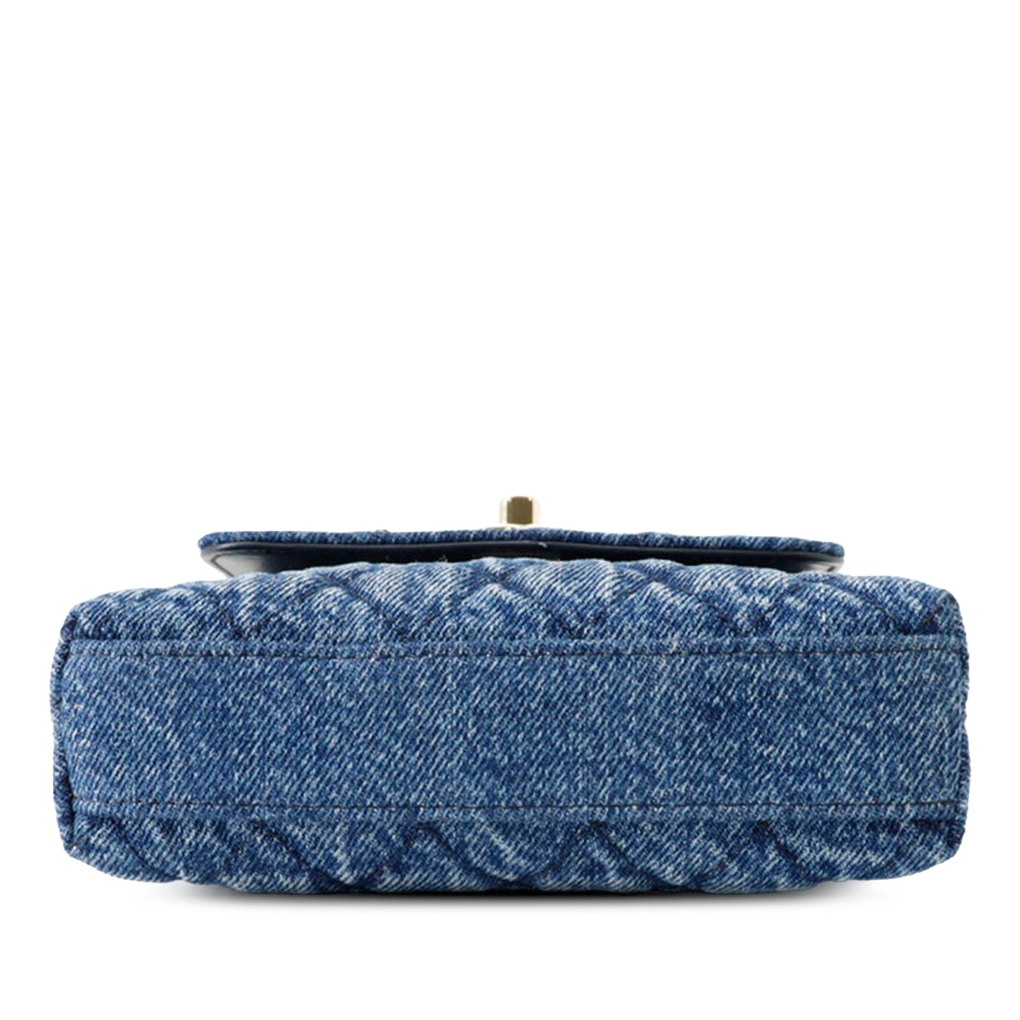 Chanel Extra Mini Quilted Washed Denim Coco Top Handle Bag