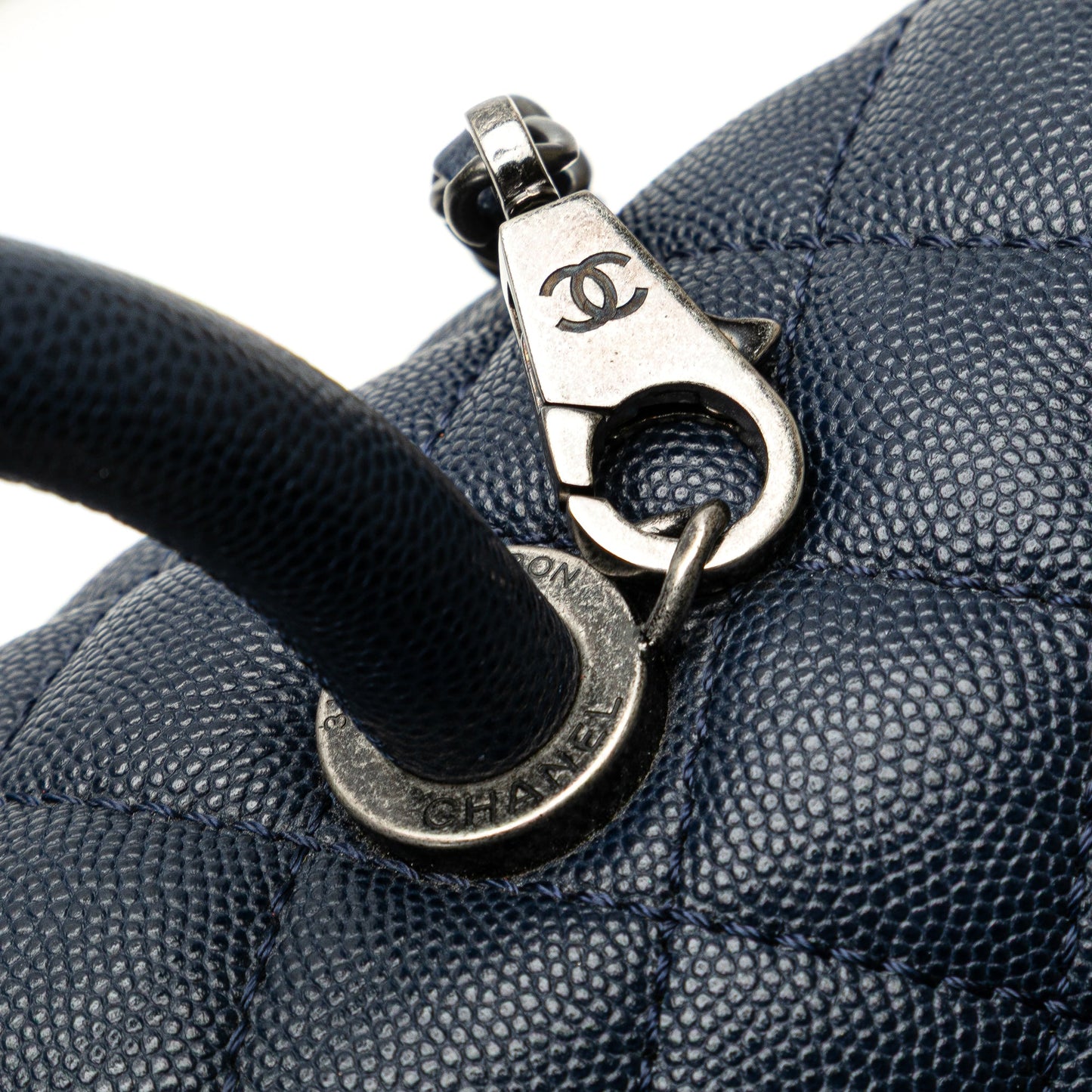 Chanel Large Caviar Coco Top Handle Bag
