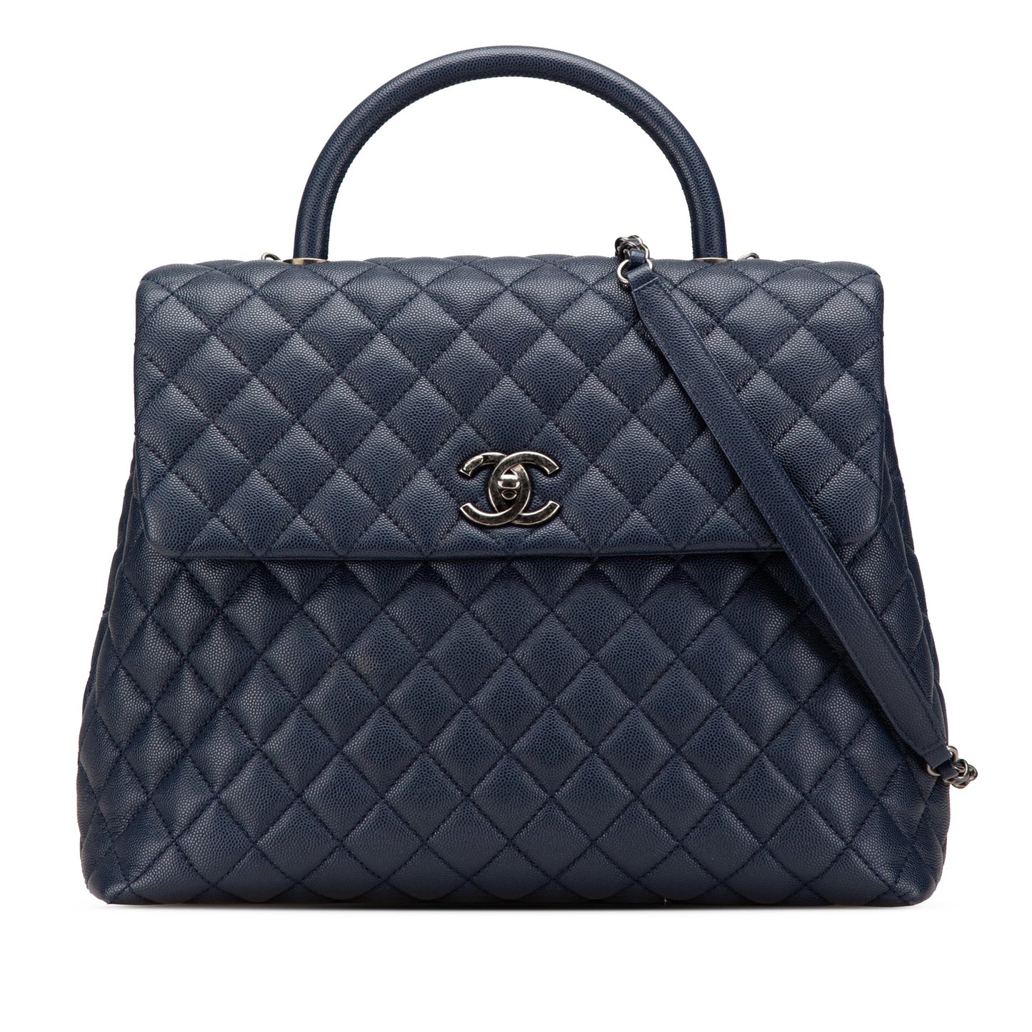 Chanel Large Caviar Coco Top Handle Bag