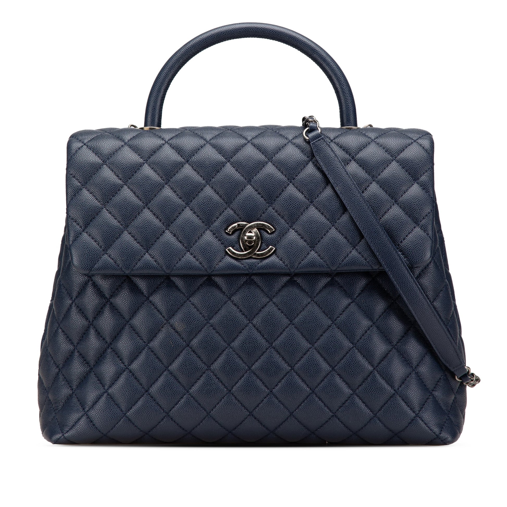 Chanel Large Caviar Coco Top Handle Bag