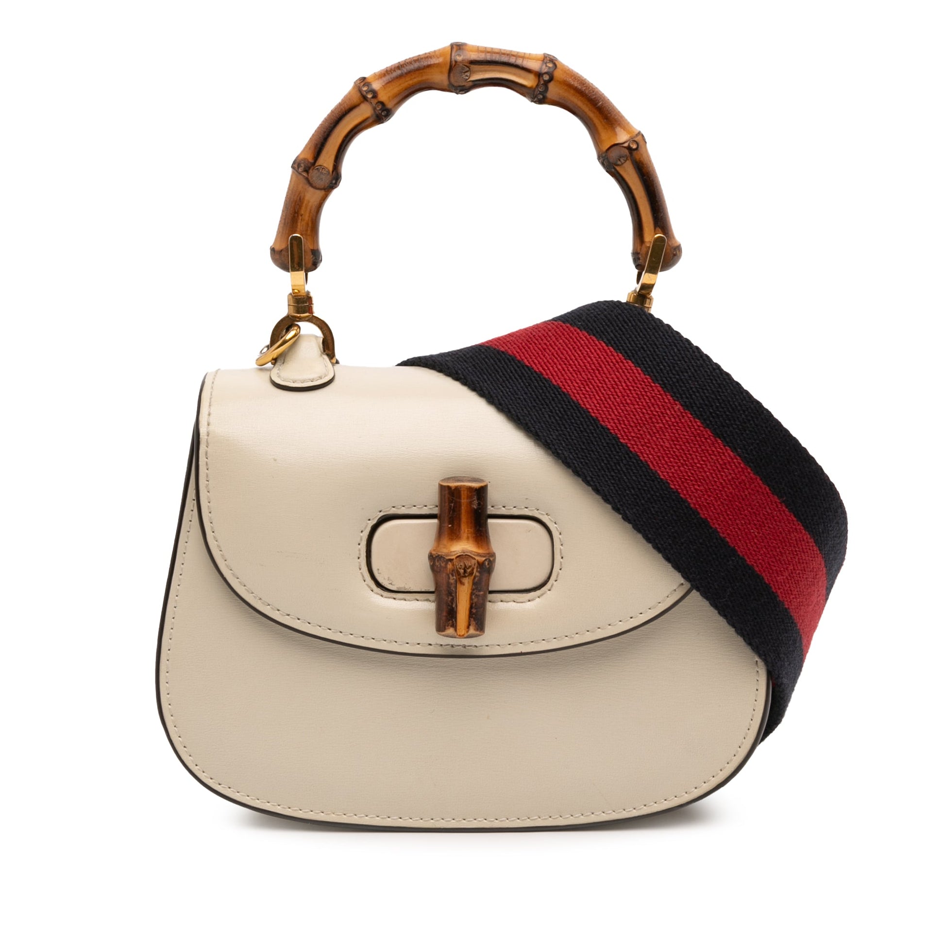 Mini Calfskin 1947 Bamboo Top Handle Bag