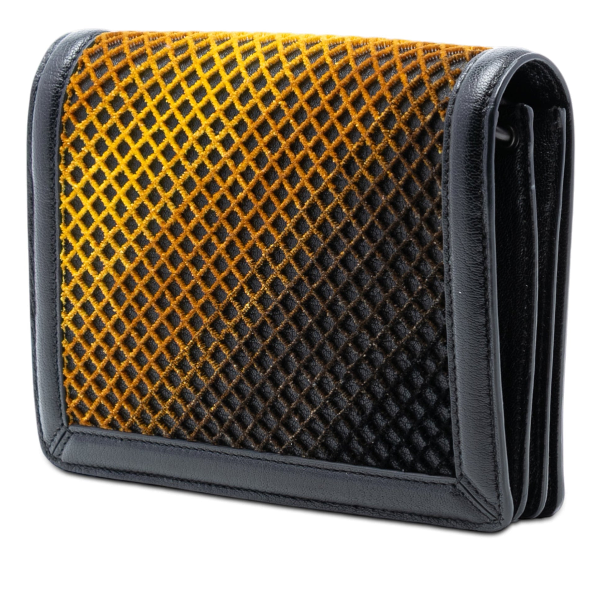 Bottega Veneta Mini Leather and Ombre Velvet Montebello Crisscross Crossbody
