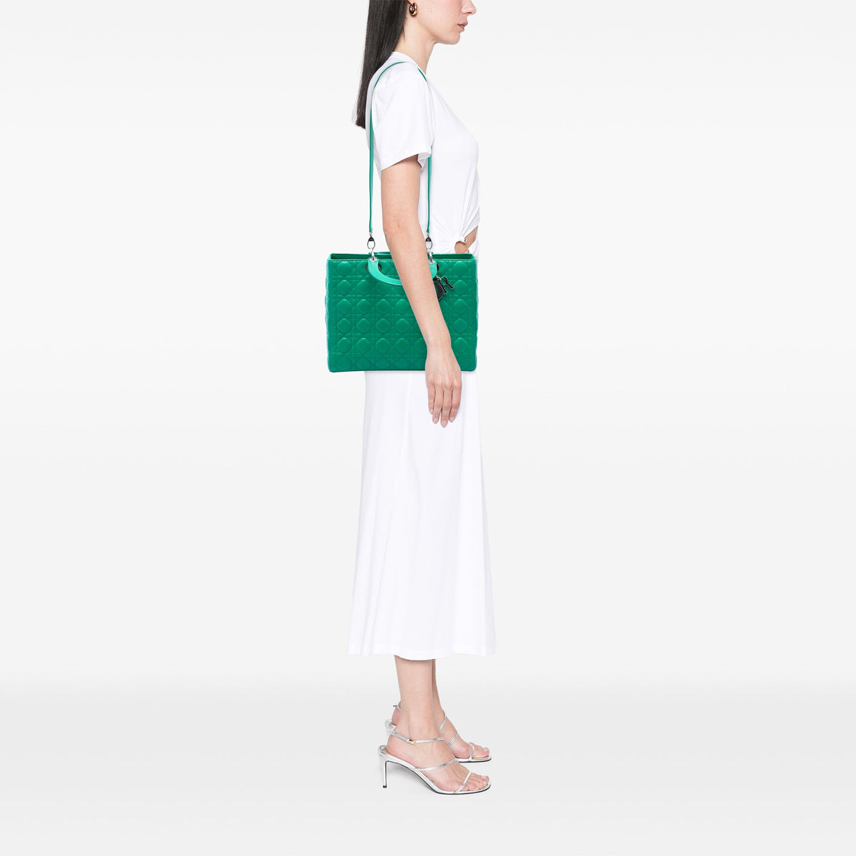 Dior Large Lambskin Cannage Lady Dior