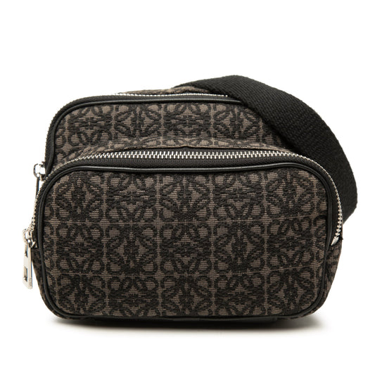 LOEWE Mini Anagram Jacquard Camera Bag