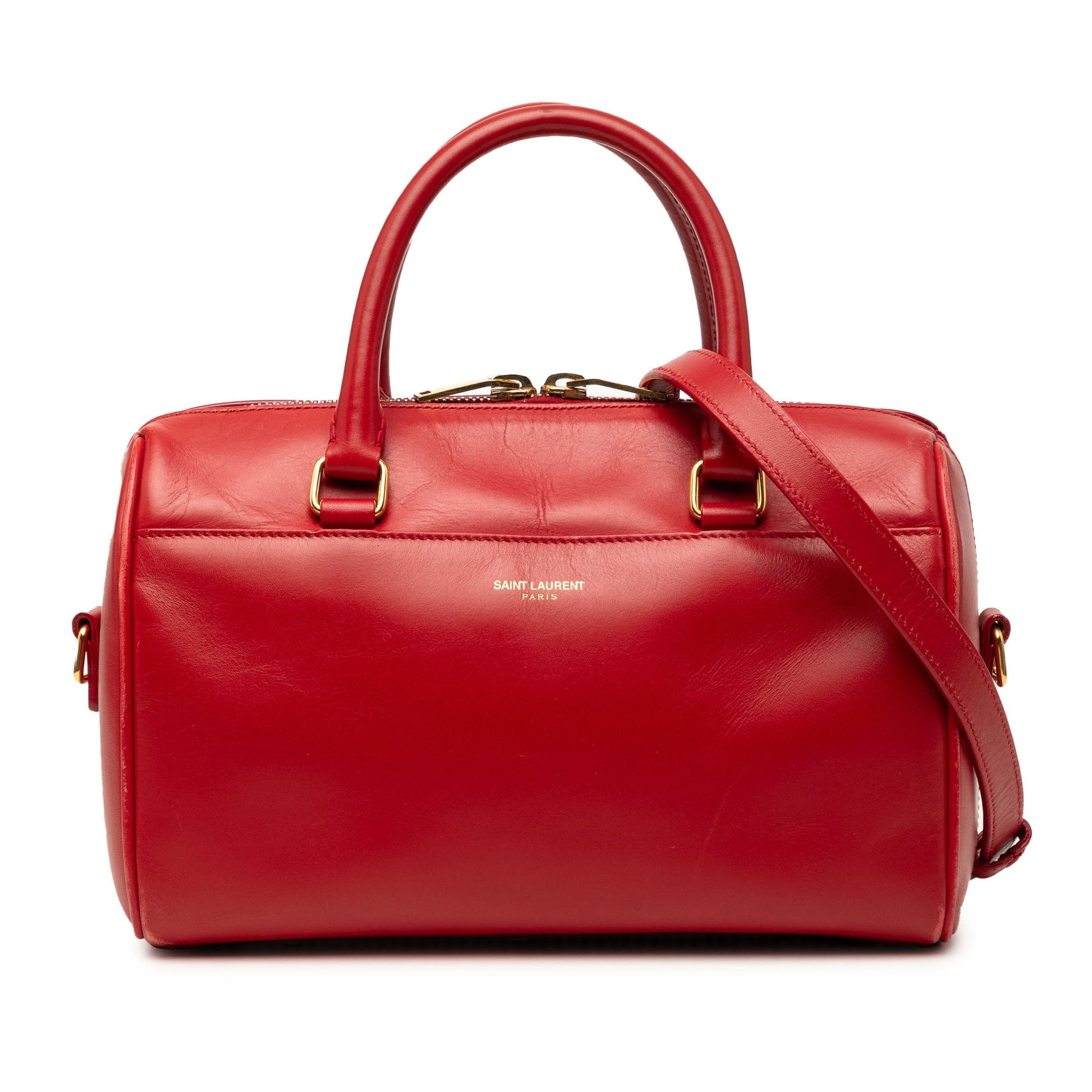 Saint Laurent Baby Leather Classic Duffle Satchel