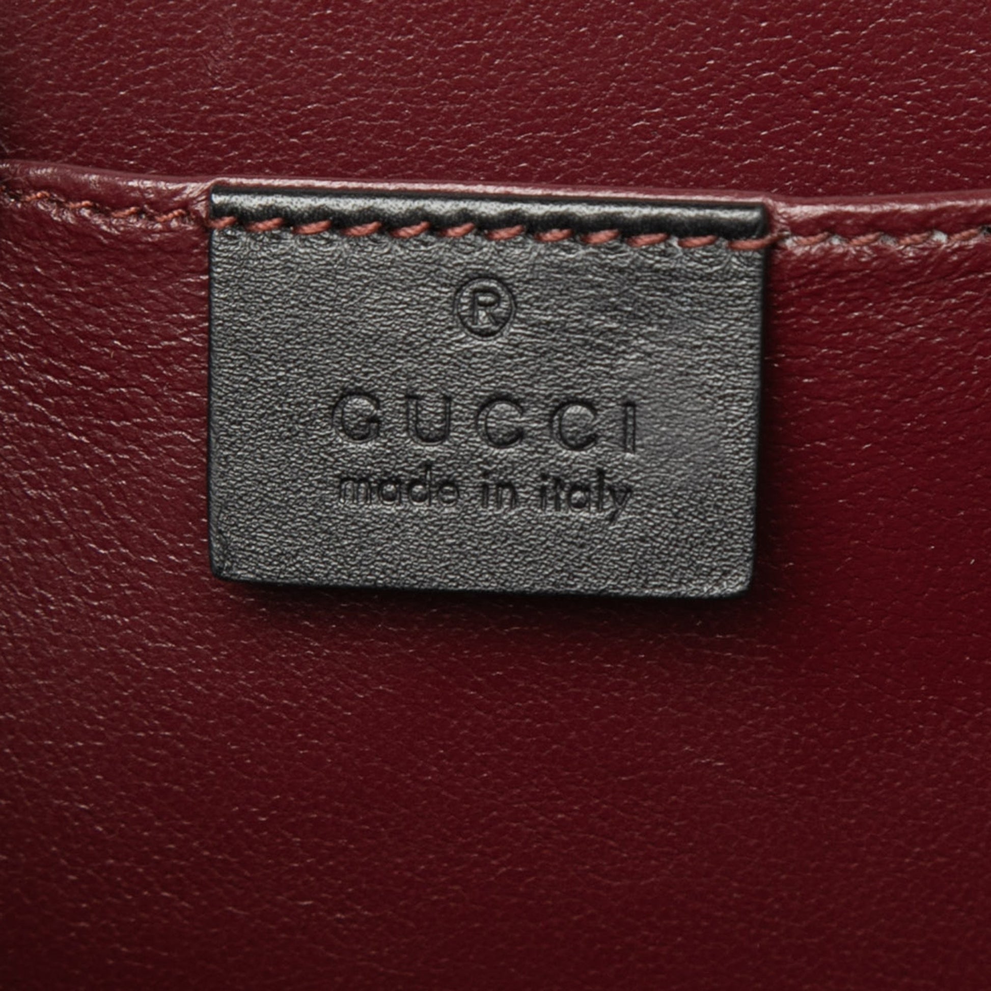 Gucci Mini Patent Sylvie 1969 Top Handle Bag