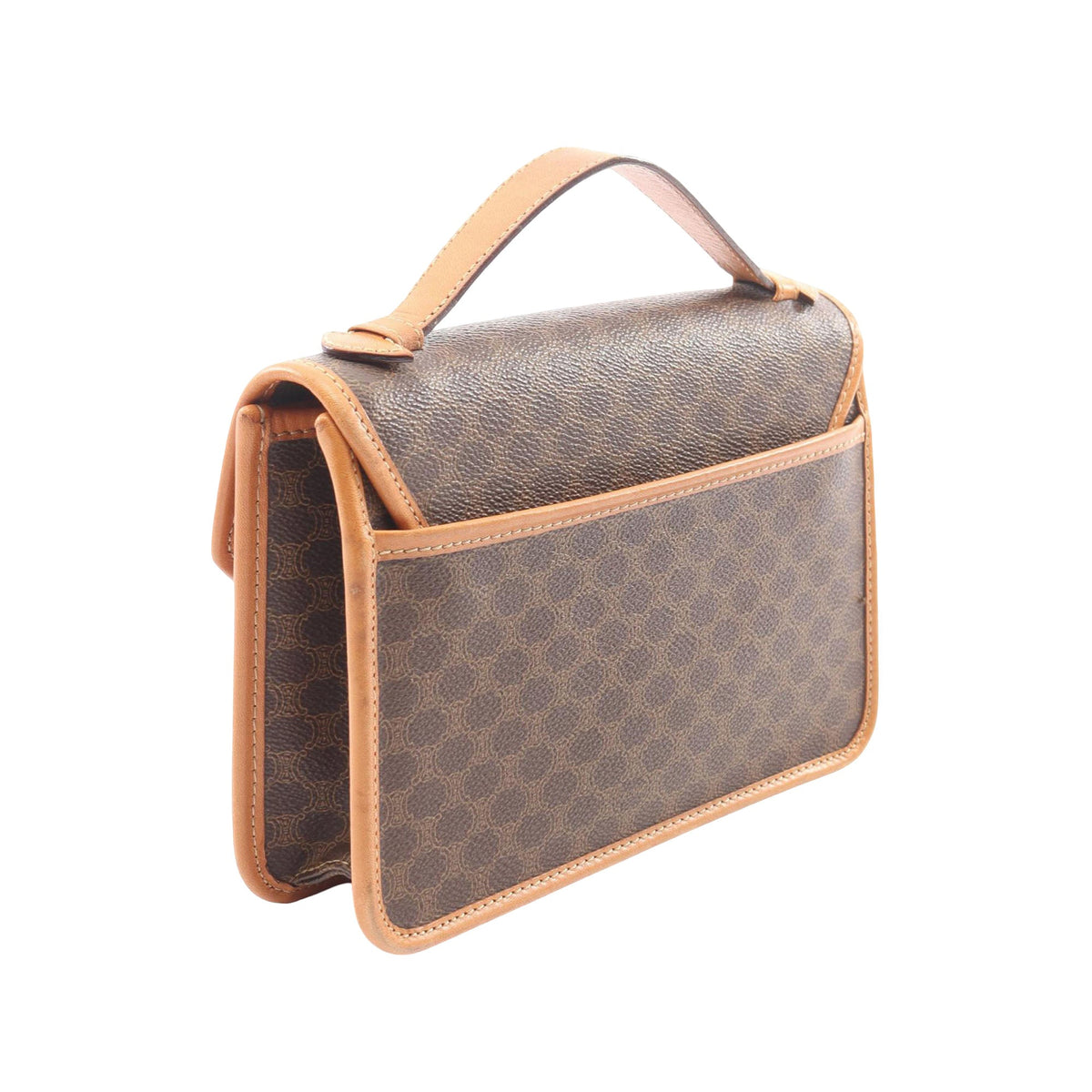 Celine Macadam Coated Canvas Handbag