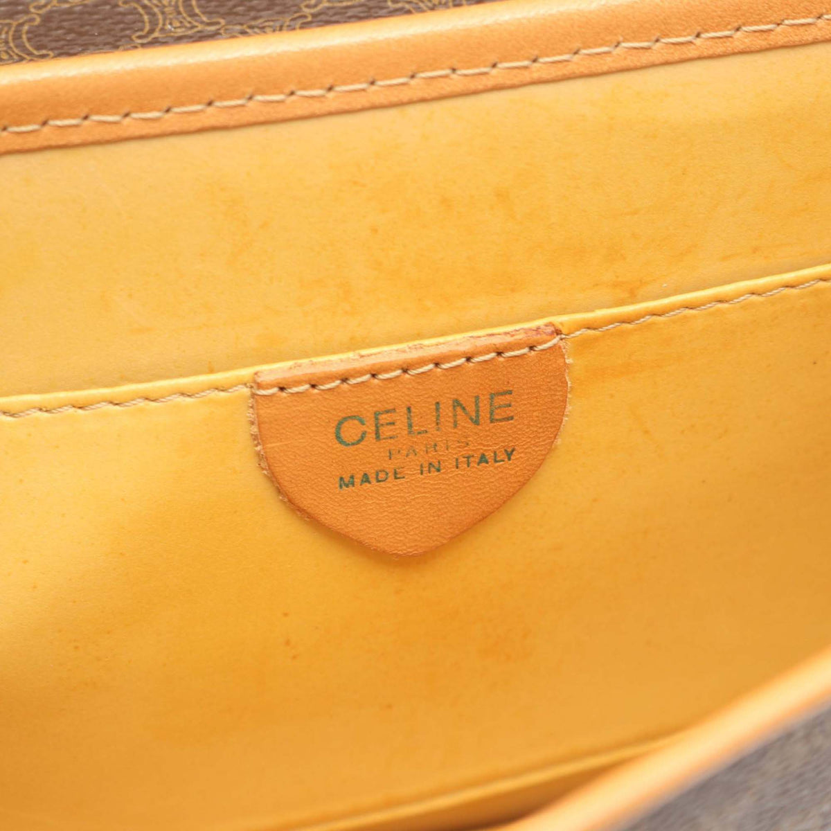 Celine Macadam Coated Canvas Handbag