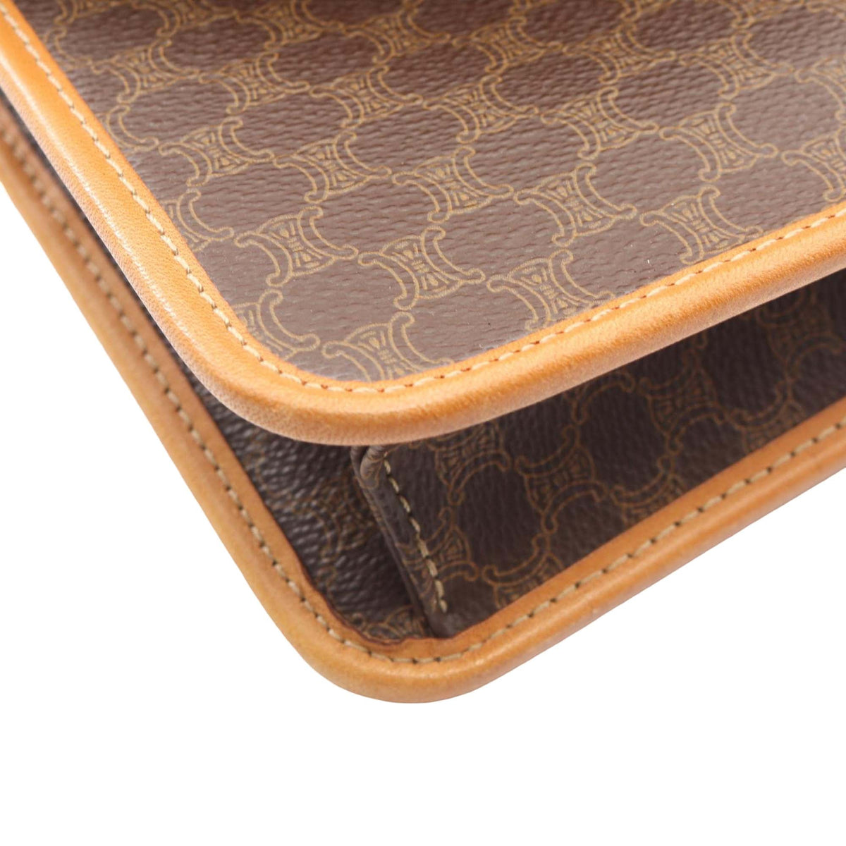 Celine Macadam Coated Canvas Handbag