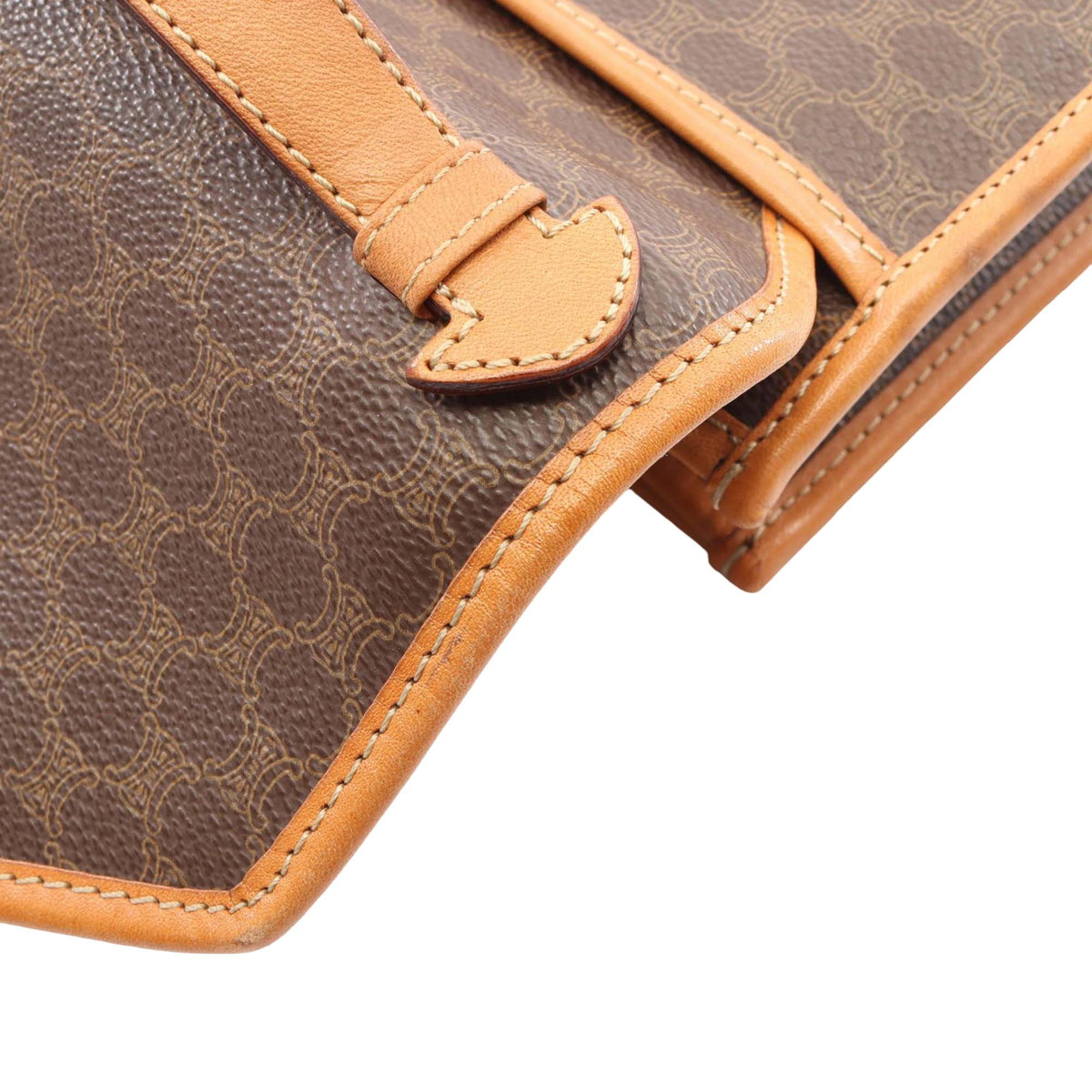 Celine Macadam Coated Canvas Handbag