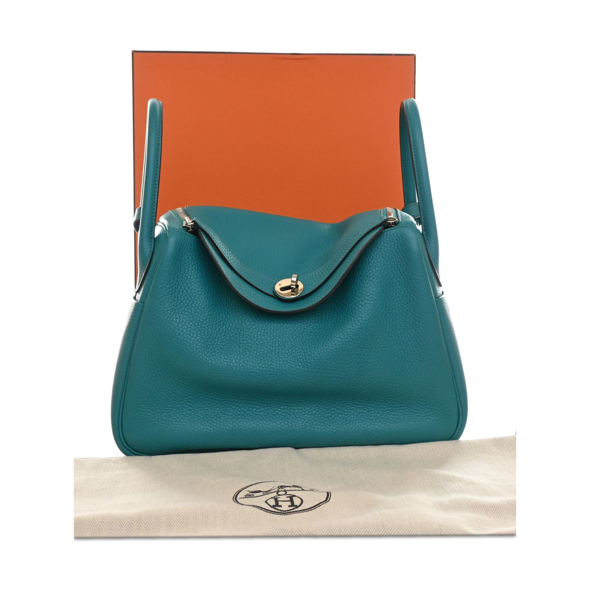 Hermès Clemence Lindy 30 — Blue