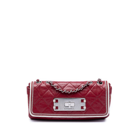Chanel Quilted Aged Lambskin Reissue 2.55 East West Flap