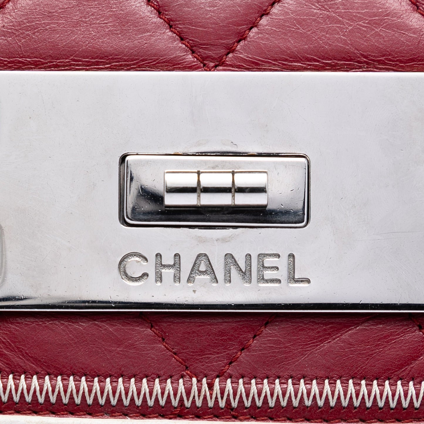 Chanel Quilted Aged Lambskin Reissue 2.55 East West Flap