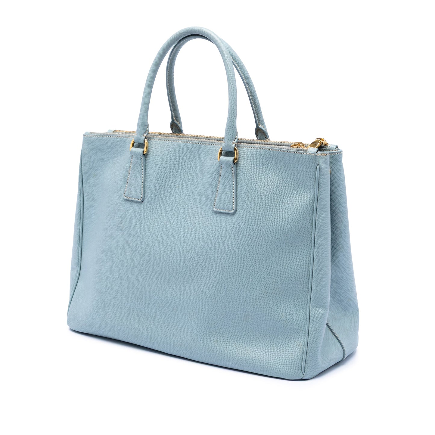 Prada Large Saffiano Lux Galleria Double Zip Satchel