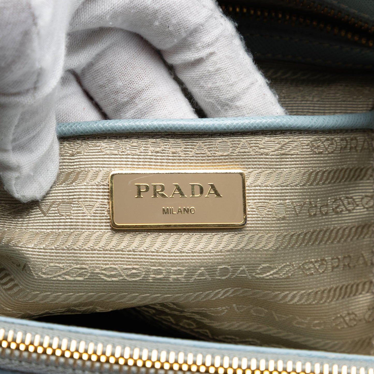 Prada Large Saffiano Lux Galleria Double Zip Satchel