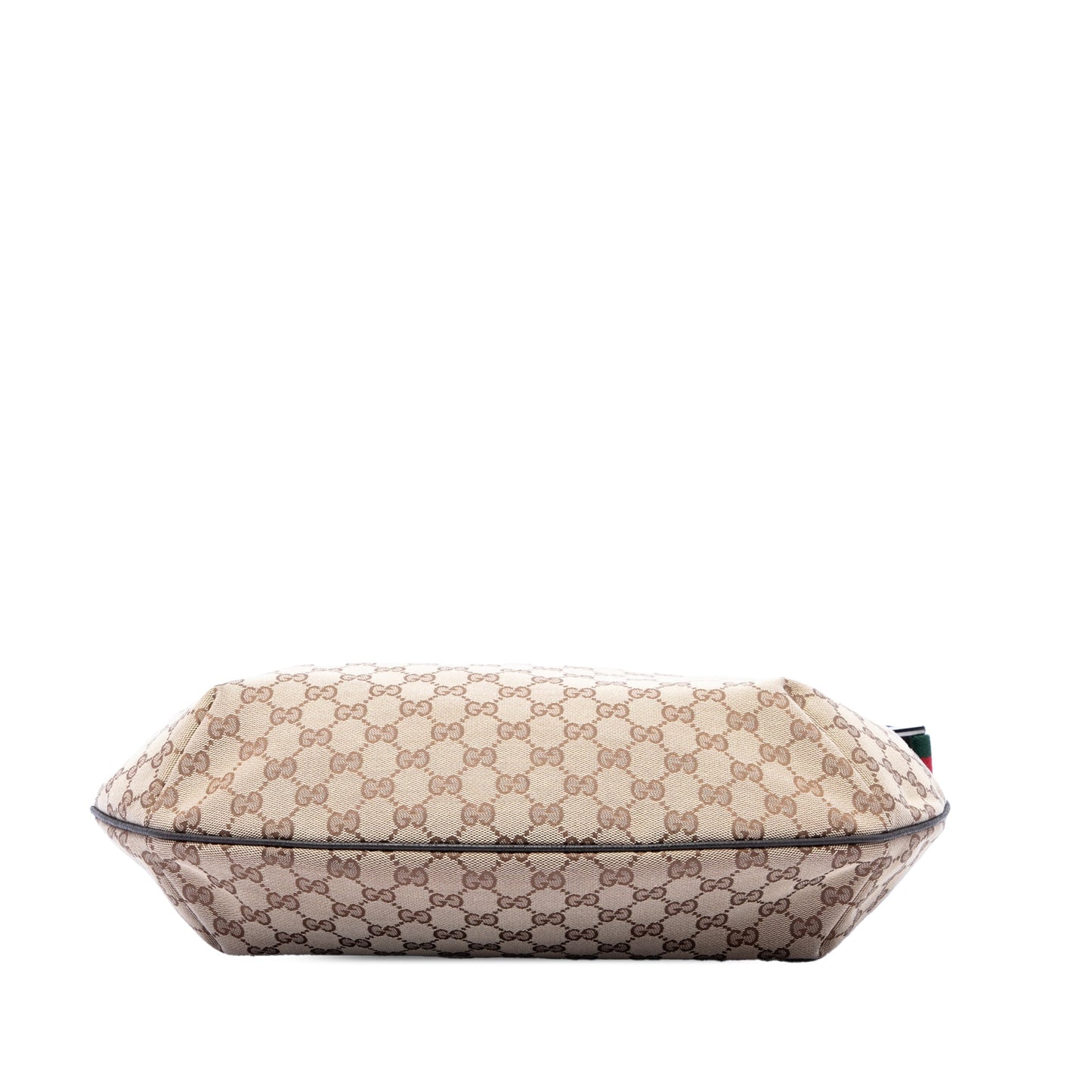 Gucci GG Canvas Web Half Moon Crossbody
