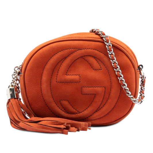 Gucci Mini Nubuck Soho Chain Crossbody
