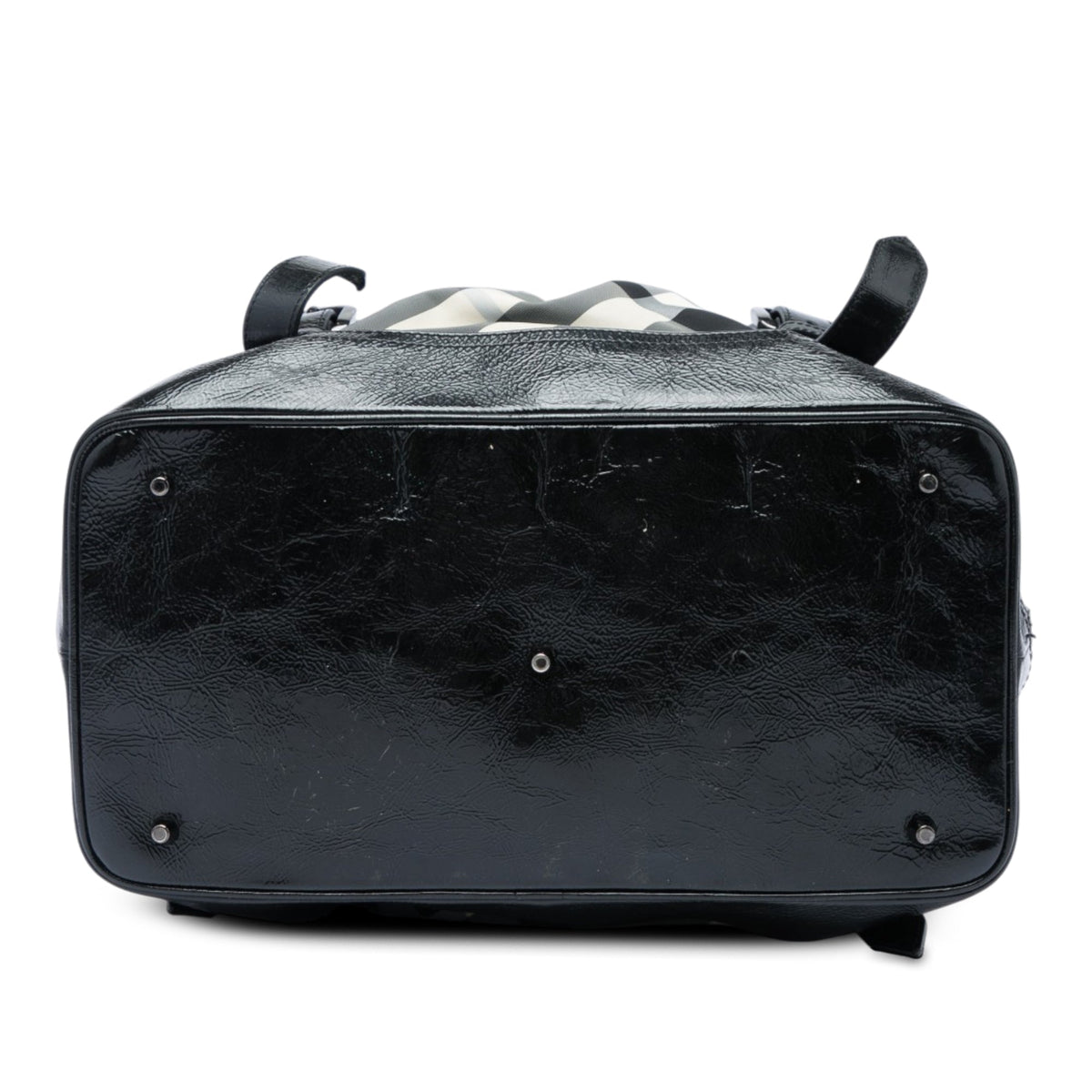 Burberry Medium Beat Check Nylon Lowry Satchel