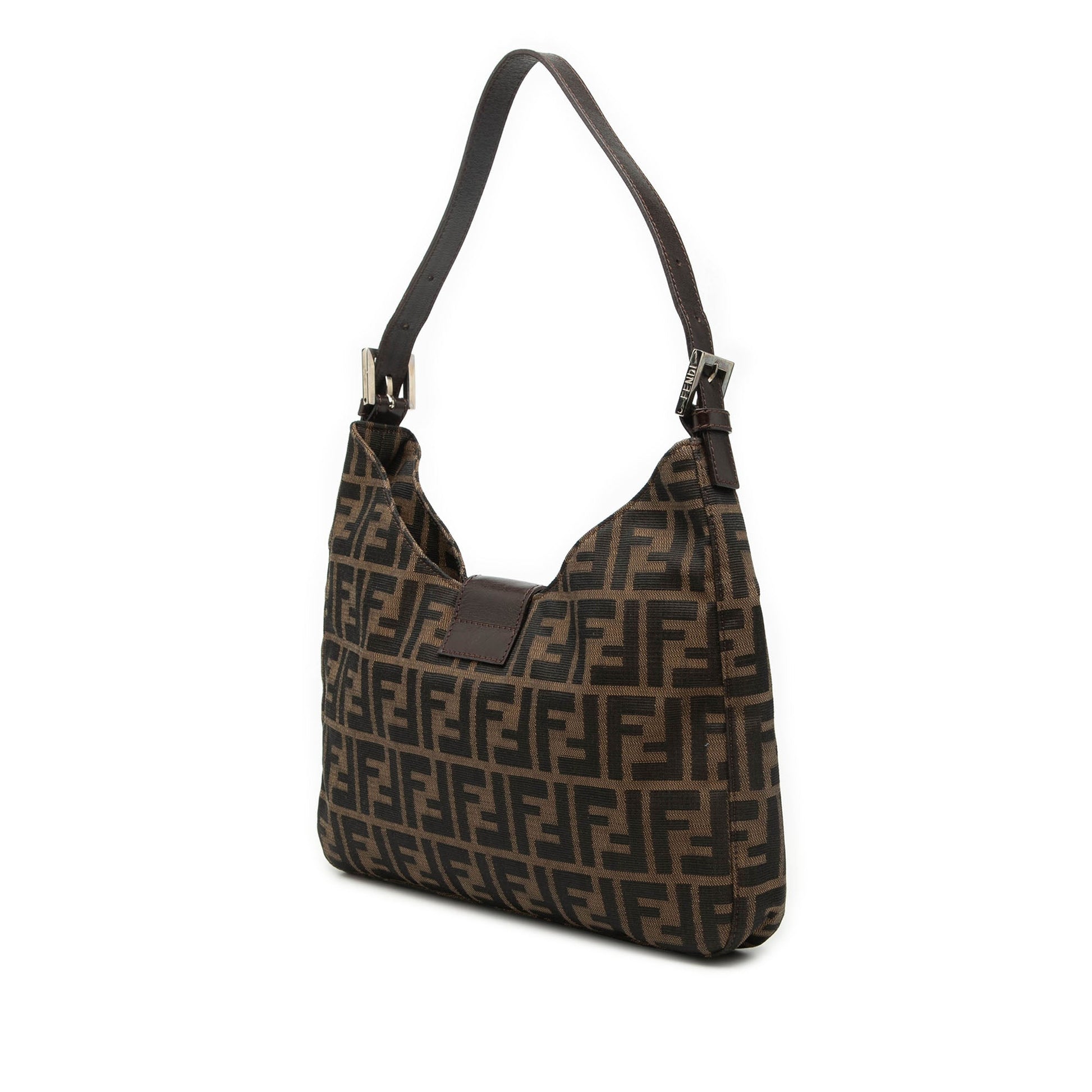 Fendi Zucca Canvas Shoulder Bag