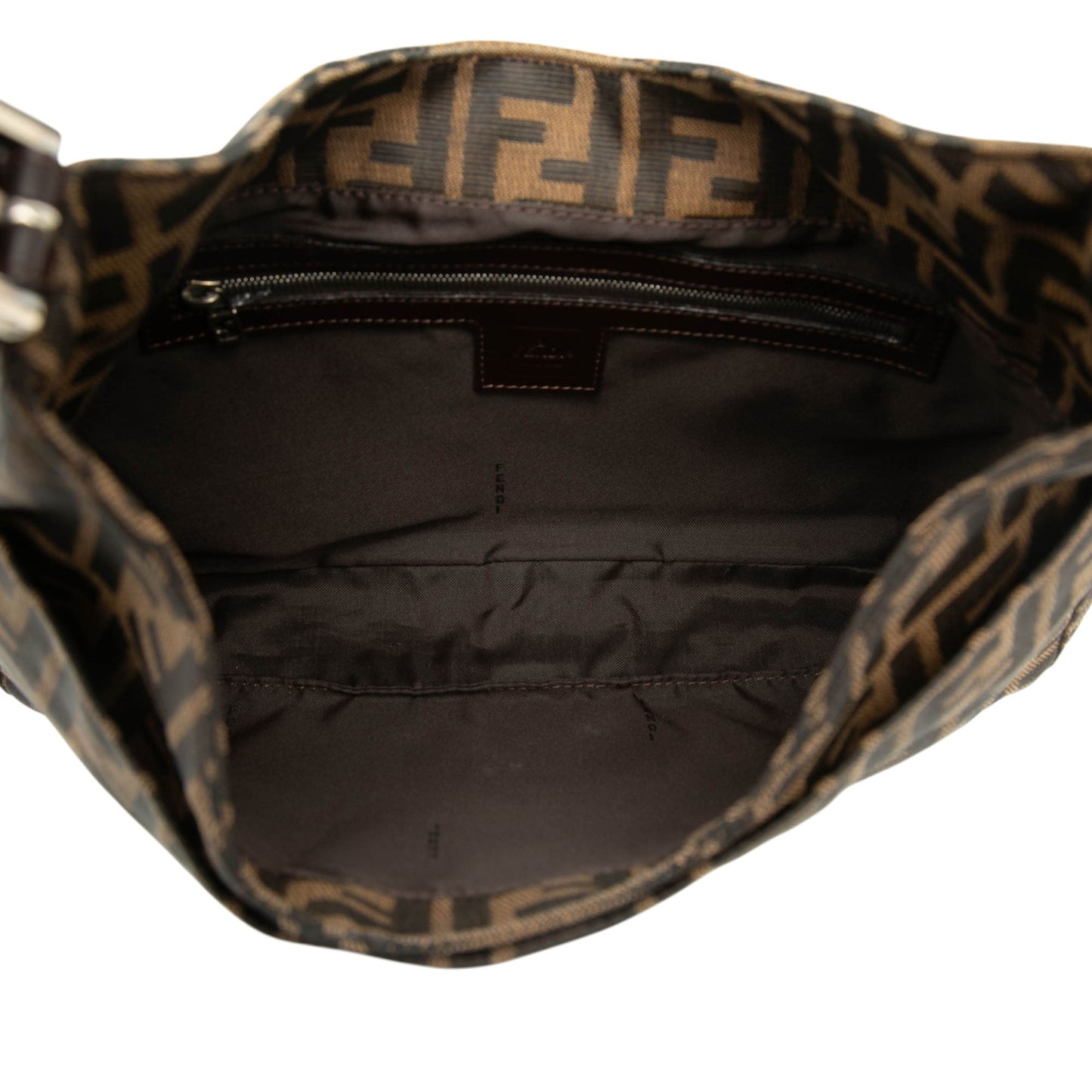 Fendi Zucca Canvas Shoulder Bag