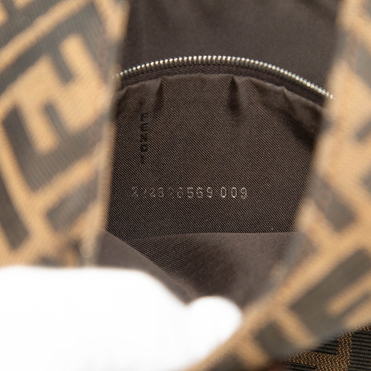 Fendi Zucca Canvas Shoulder Bag