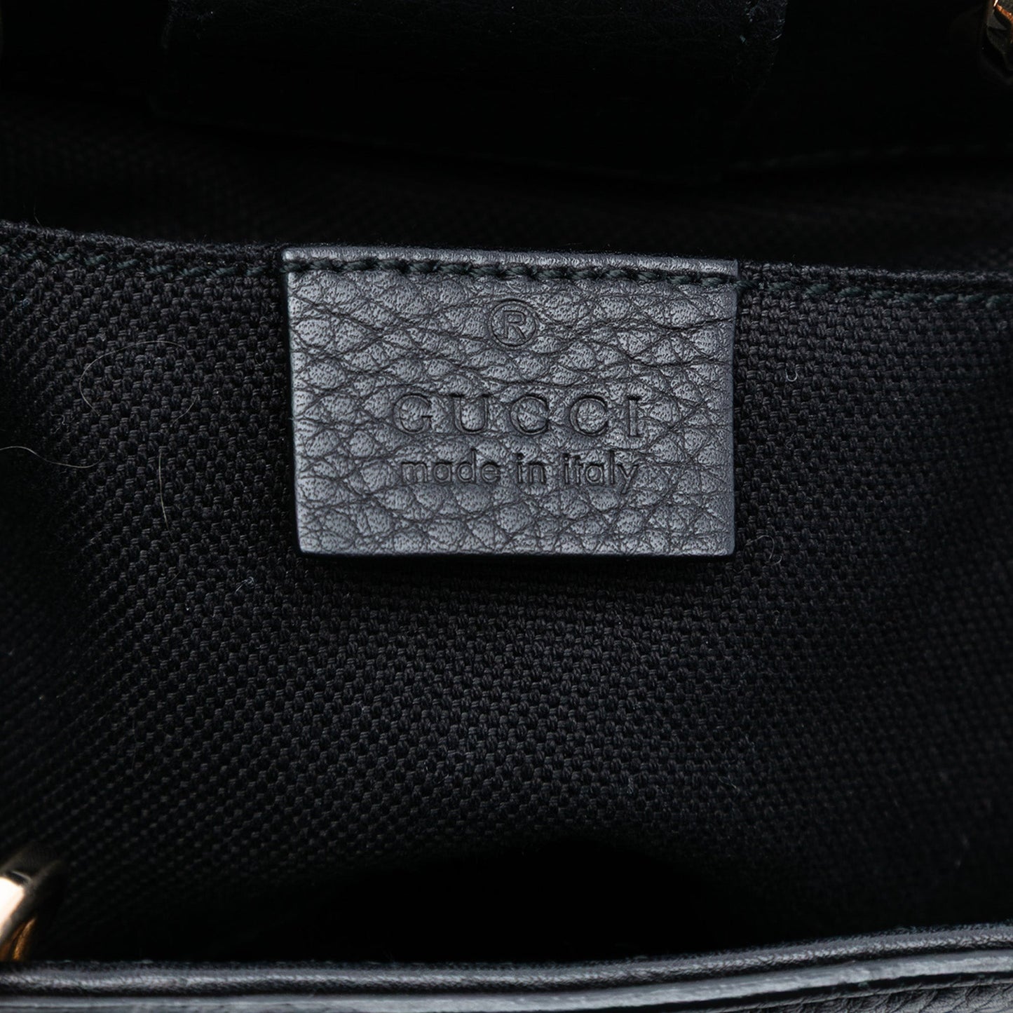 Gucci Mini Calfskin Bamboo Shopper Satchel