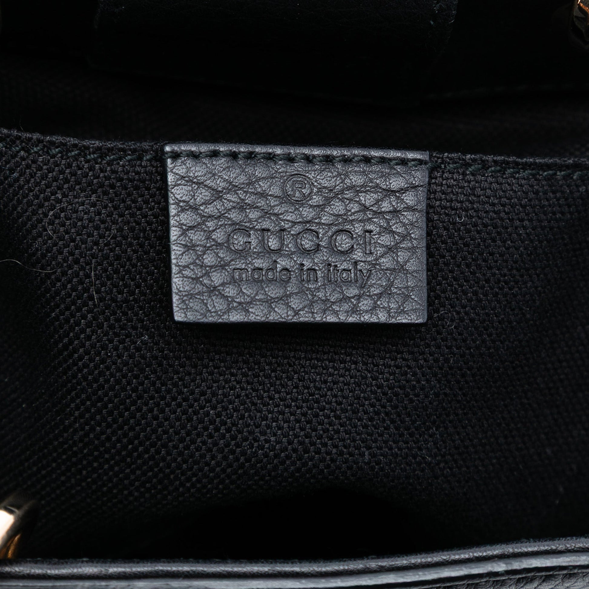 Gucci Mini Calfskin Bamboo Shopper Satchel