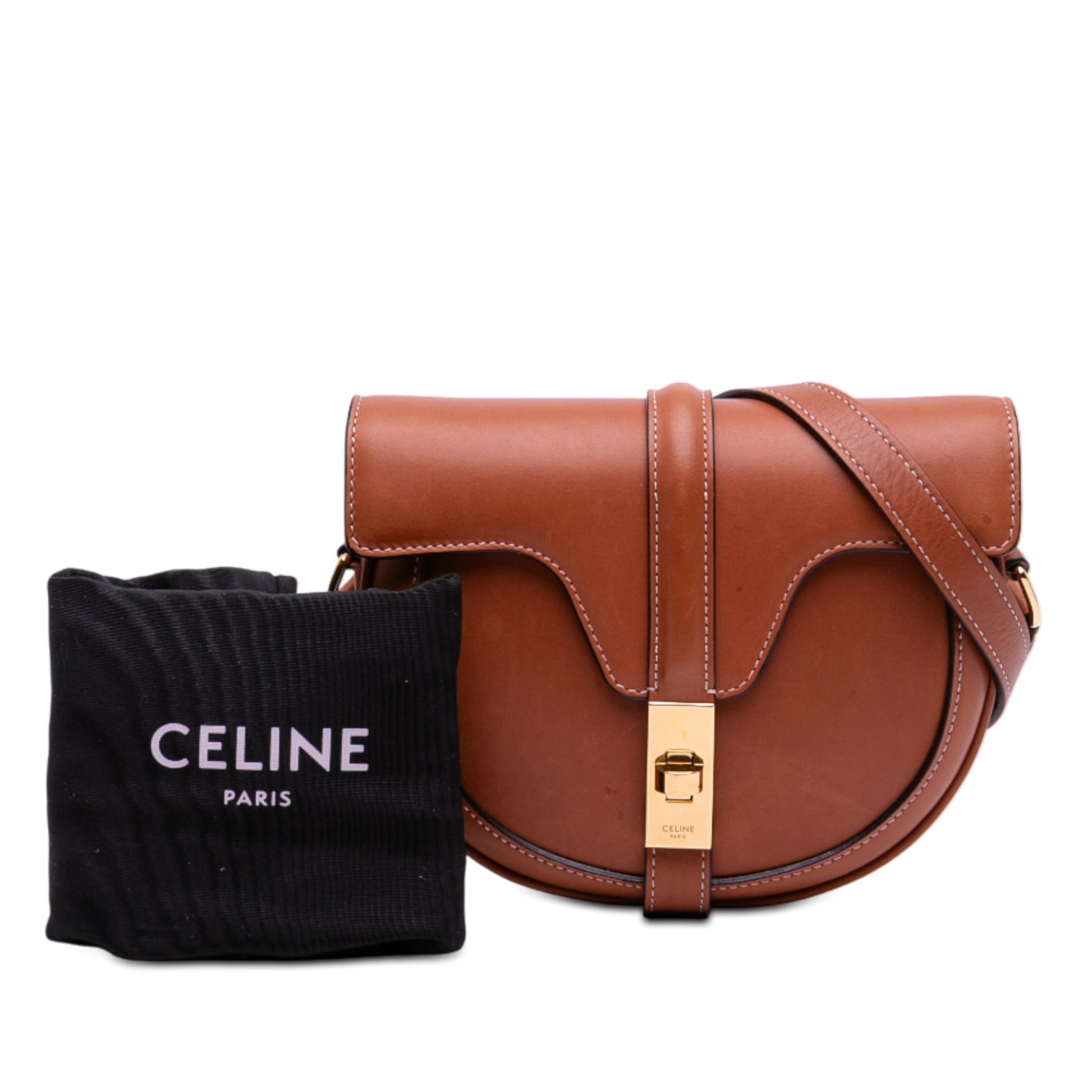 Small Calfskin Besace 16 Crossbody